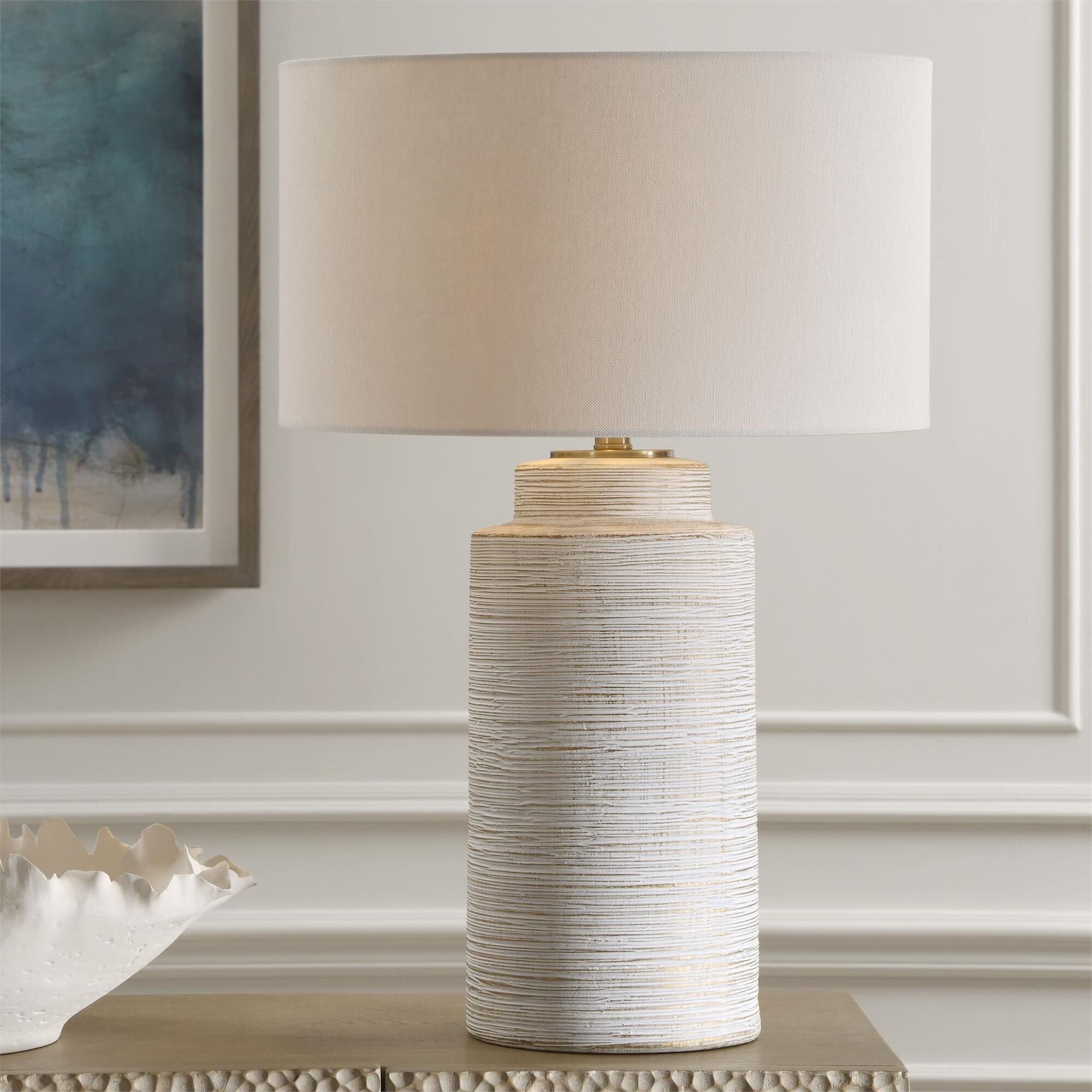 Carolyn Kinder Crimp 27 Inch Table Lamp by Uttermost