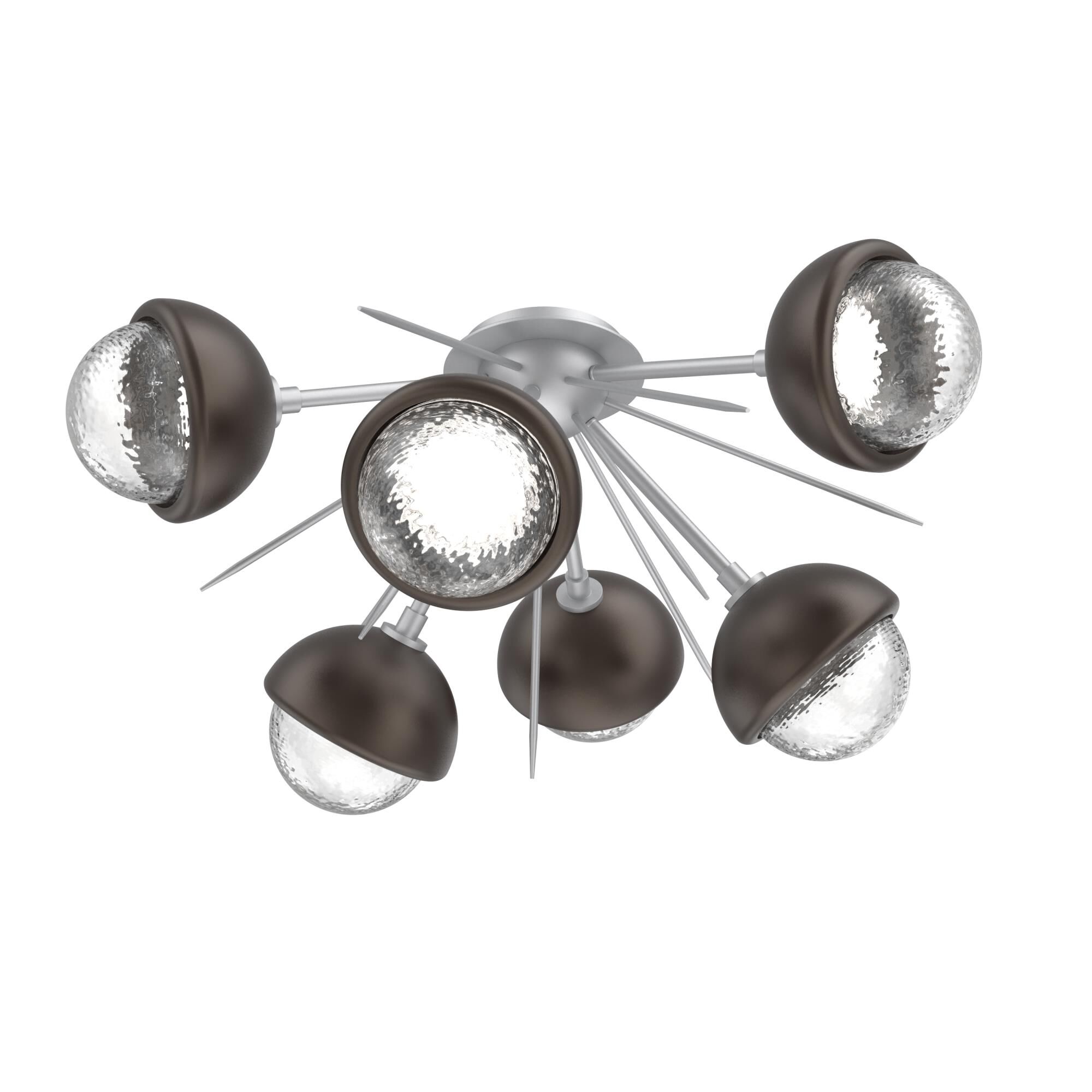 Levi Wilson Cabochon 28 Inch Semi Flush Mount by Hammerton Studio