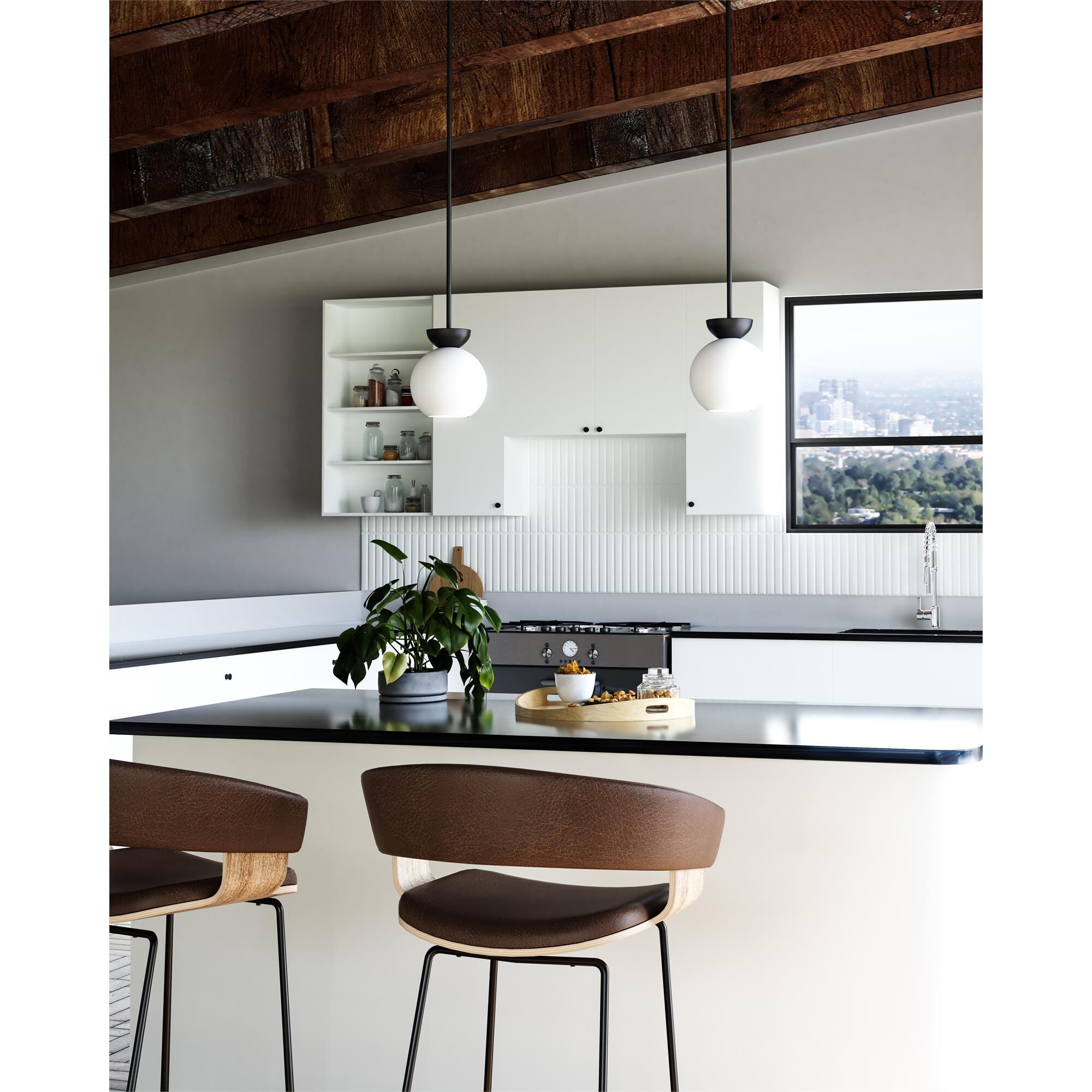 Shown in Black/Opal Glass finish