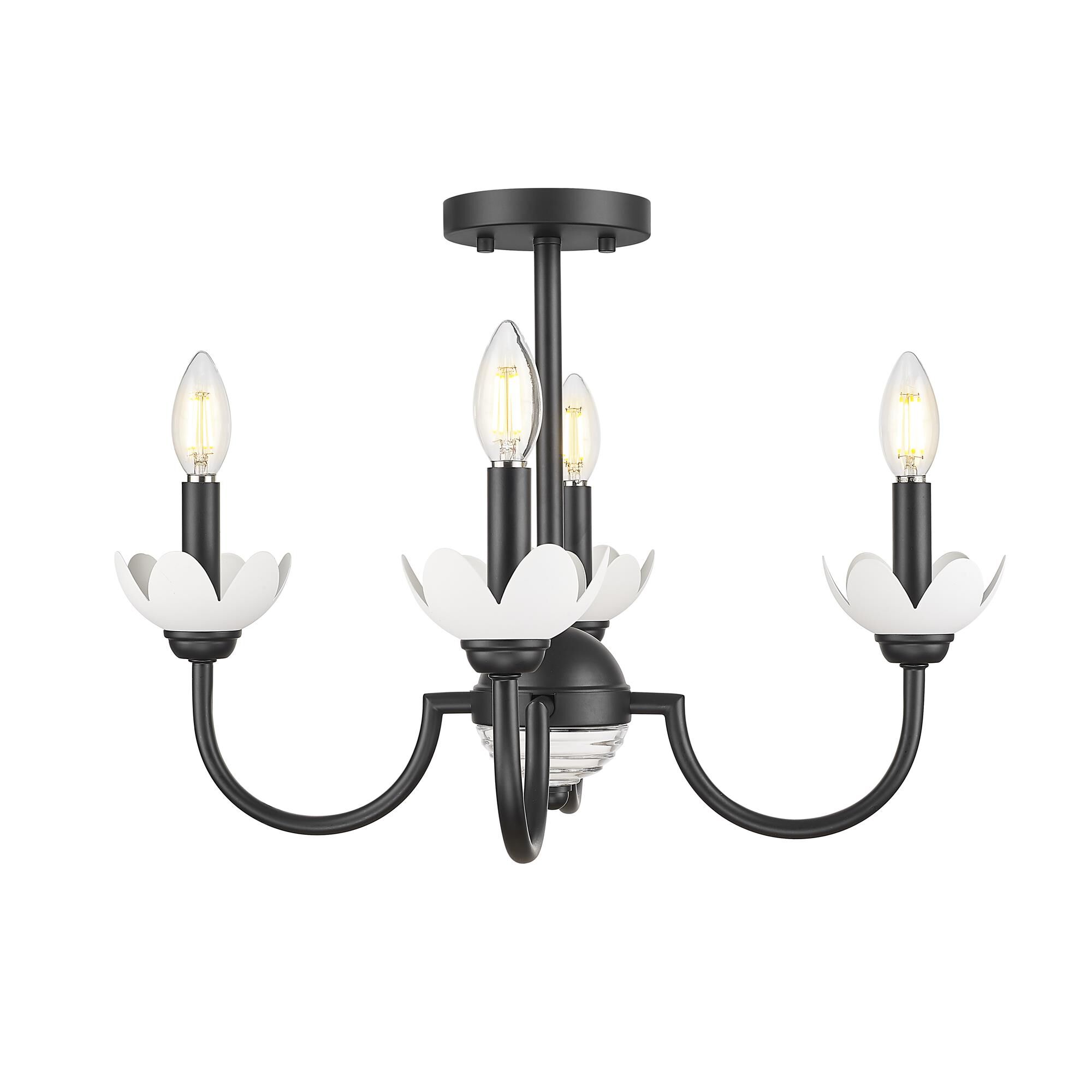 Shown in Matte Black finish and Clear Ribbed glass and Clear Ribbed shade
