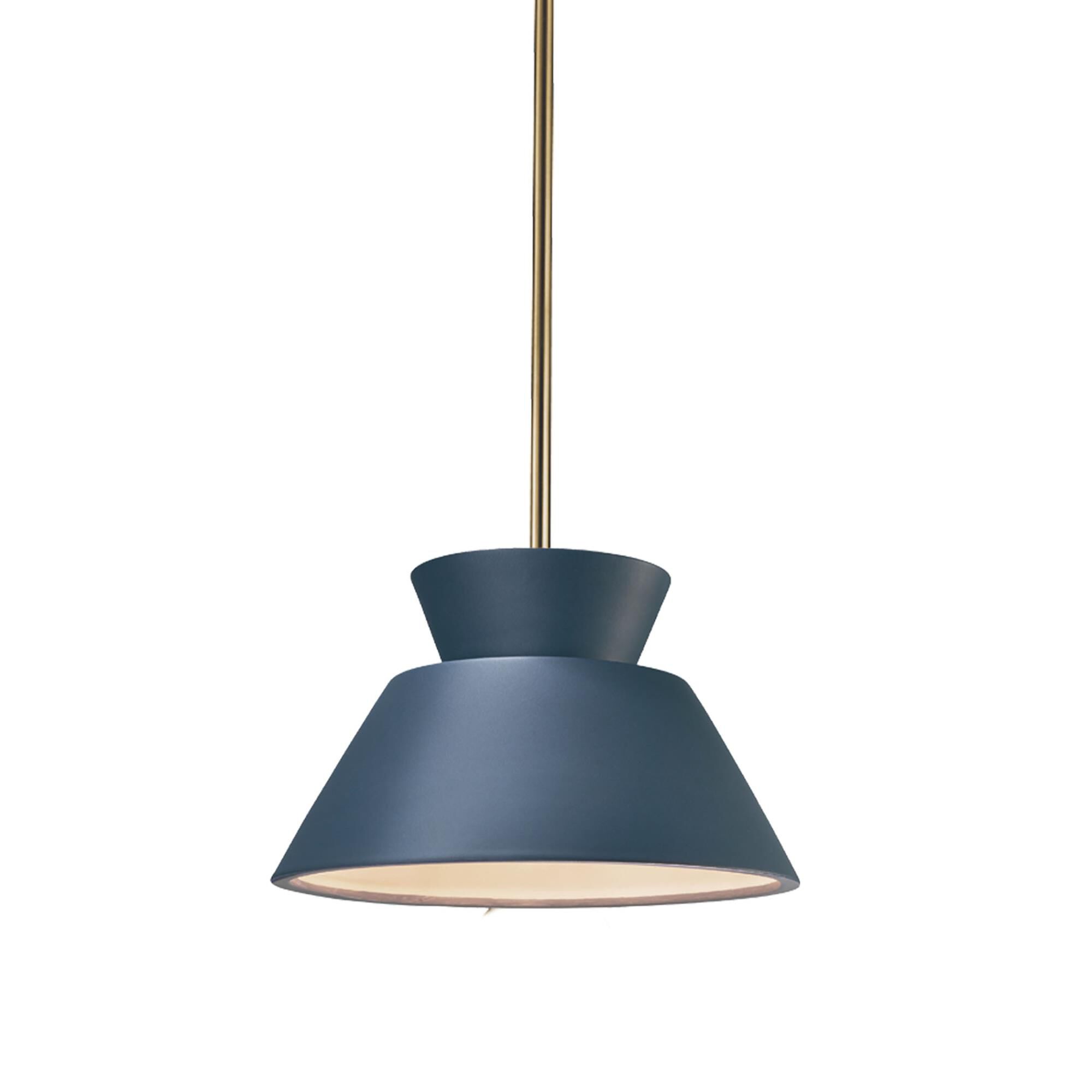 Trapezoid 11 Inch Mini Pendant by Justice Design Group