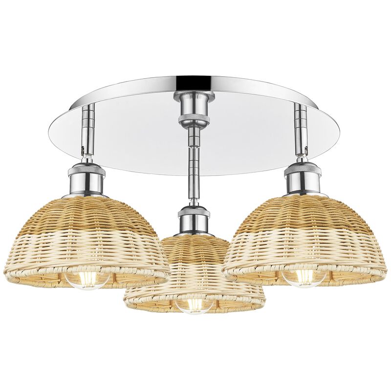 Bruno Marashlian Bristol Natural II 19 Inch Flush Mount by Innovations Lighting