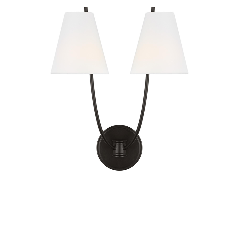 Chapman & Myers Marina 18 Inch 2 Light Wall Sconce by Visual Comfort Studio
