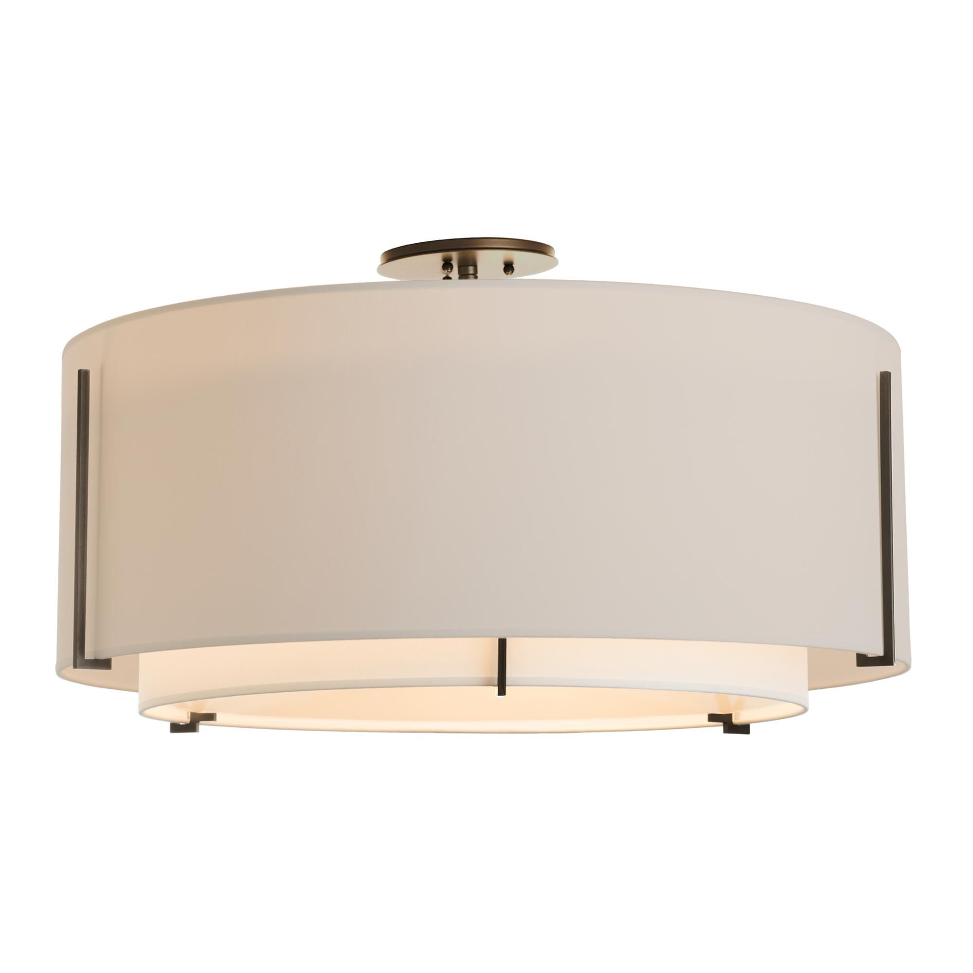 Exos 29 Inch 3 Light Semi Flush Mount by Hubbardton Forge