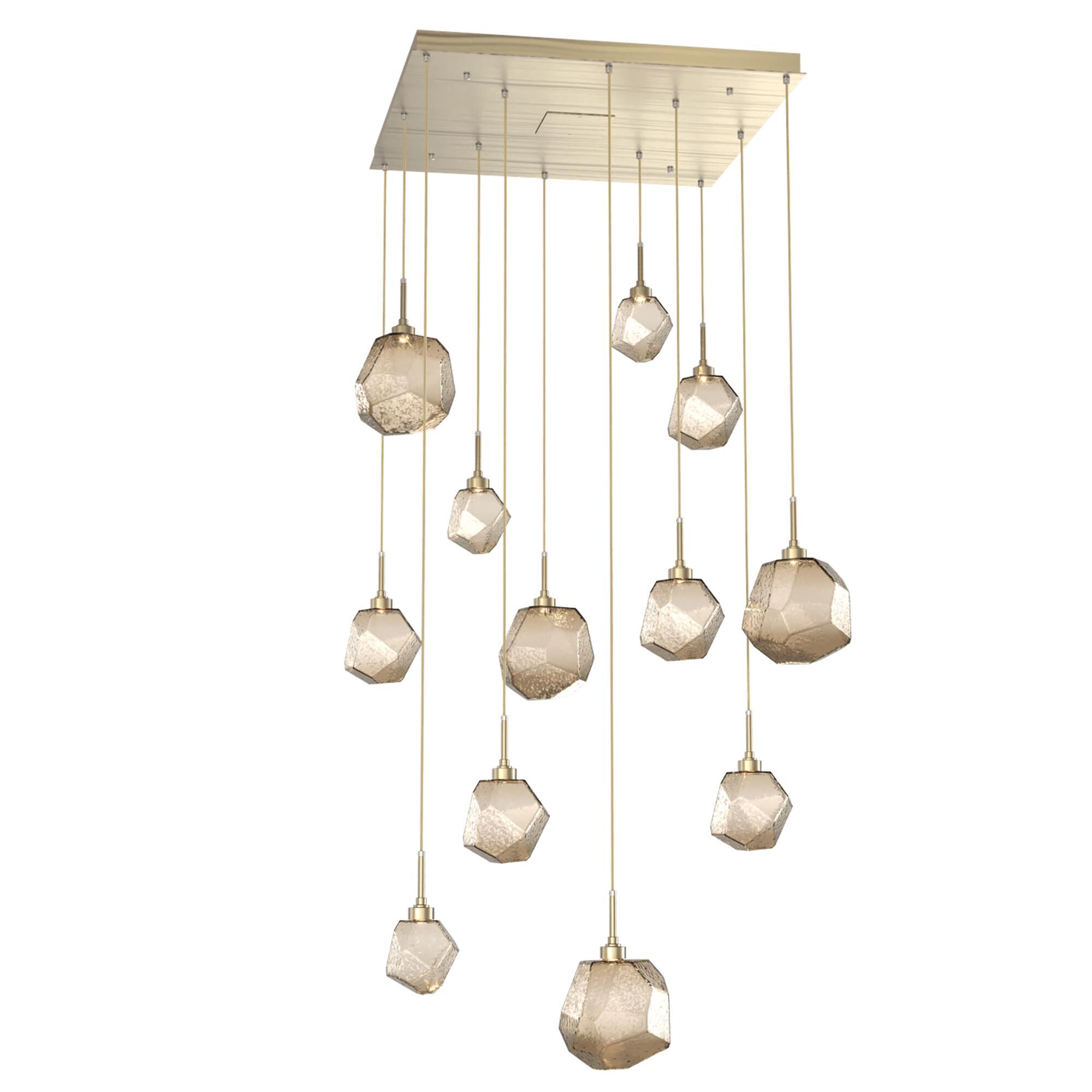 Shown in Novel Brass finish and Bronze glass