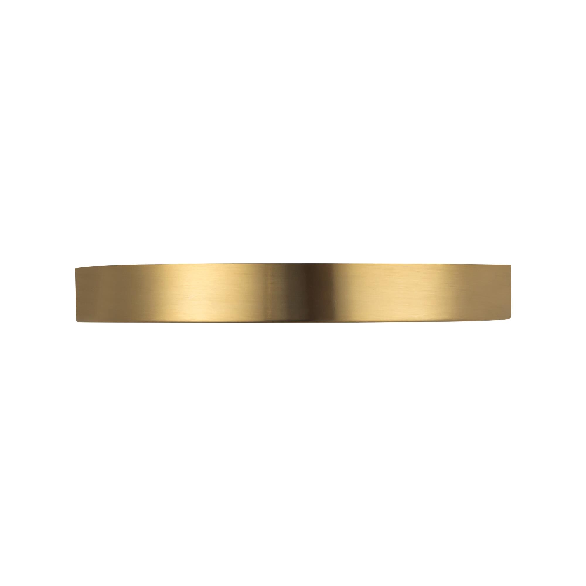 Shown in Brushed Gold finish and Alabaster glass
