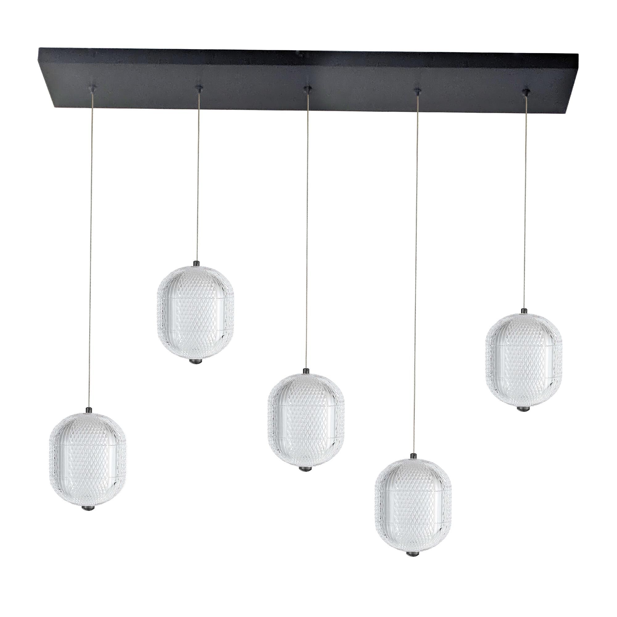Shown in Matte Black finish and Clear shade