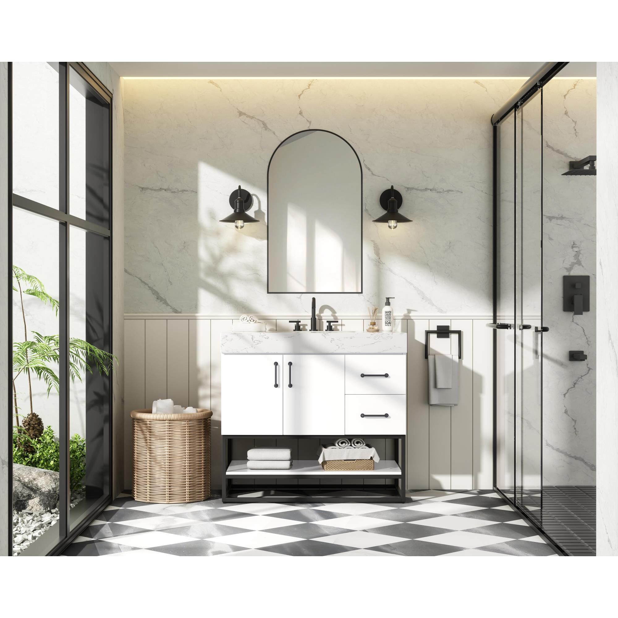 Caroline 36 Inch Bath Vanity by Elegant Dcor