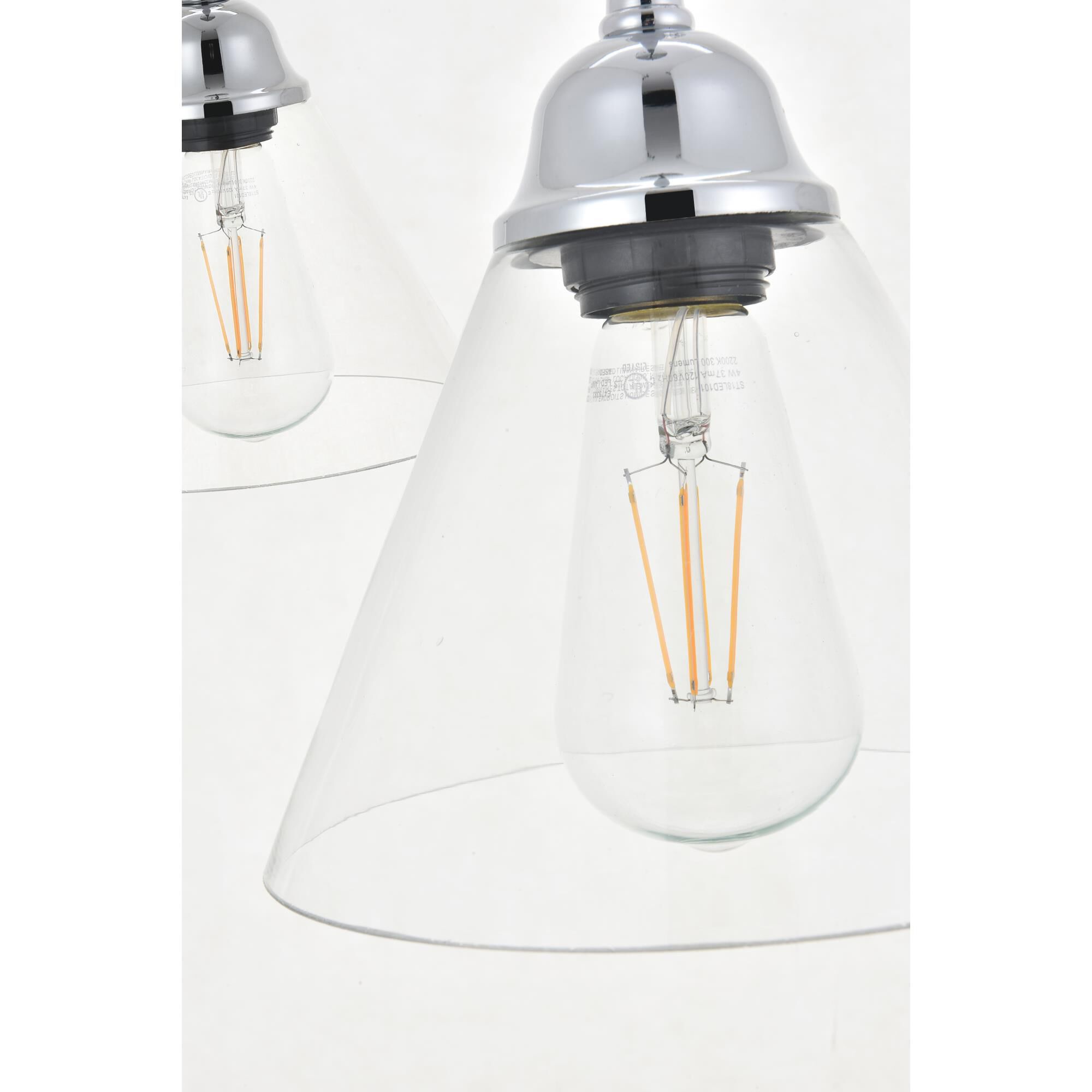 Histoire 17 Inch 3 Light Multi Light Pendant by Elegant Lighting