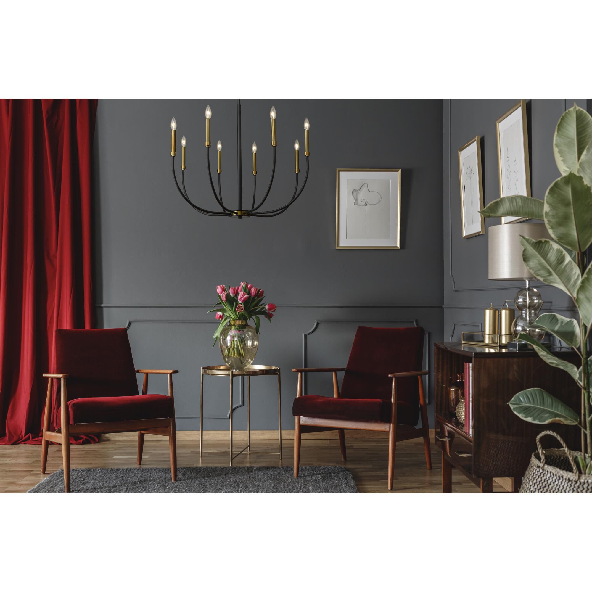 Haylie 32 Inch 8 Light Chandelier by Z-Lite