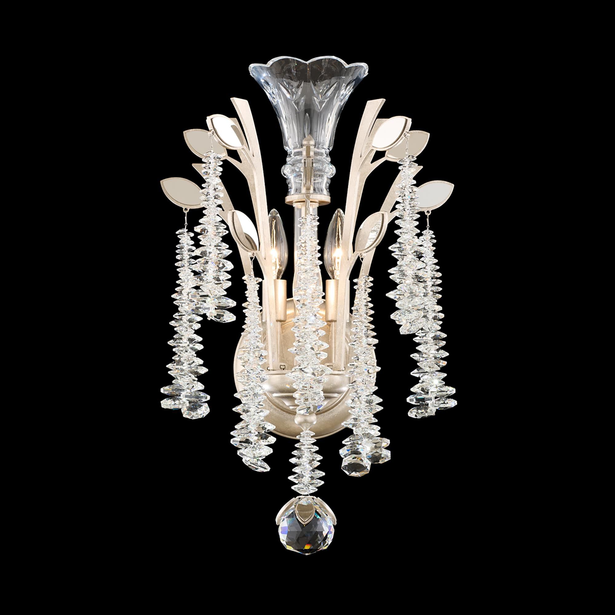 Shown in Antique Silver finish and Clear Radiance crystal