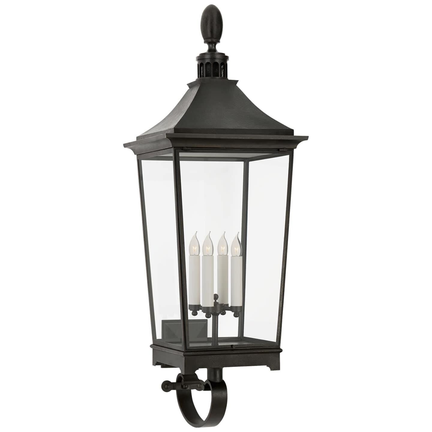 Rudolph Colby Rosedale Classic 52 Inch Tall 4 Light Outdoor Wall Light by Visual Comfort Signature Collection