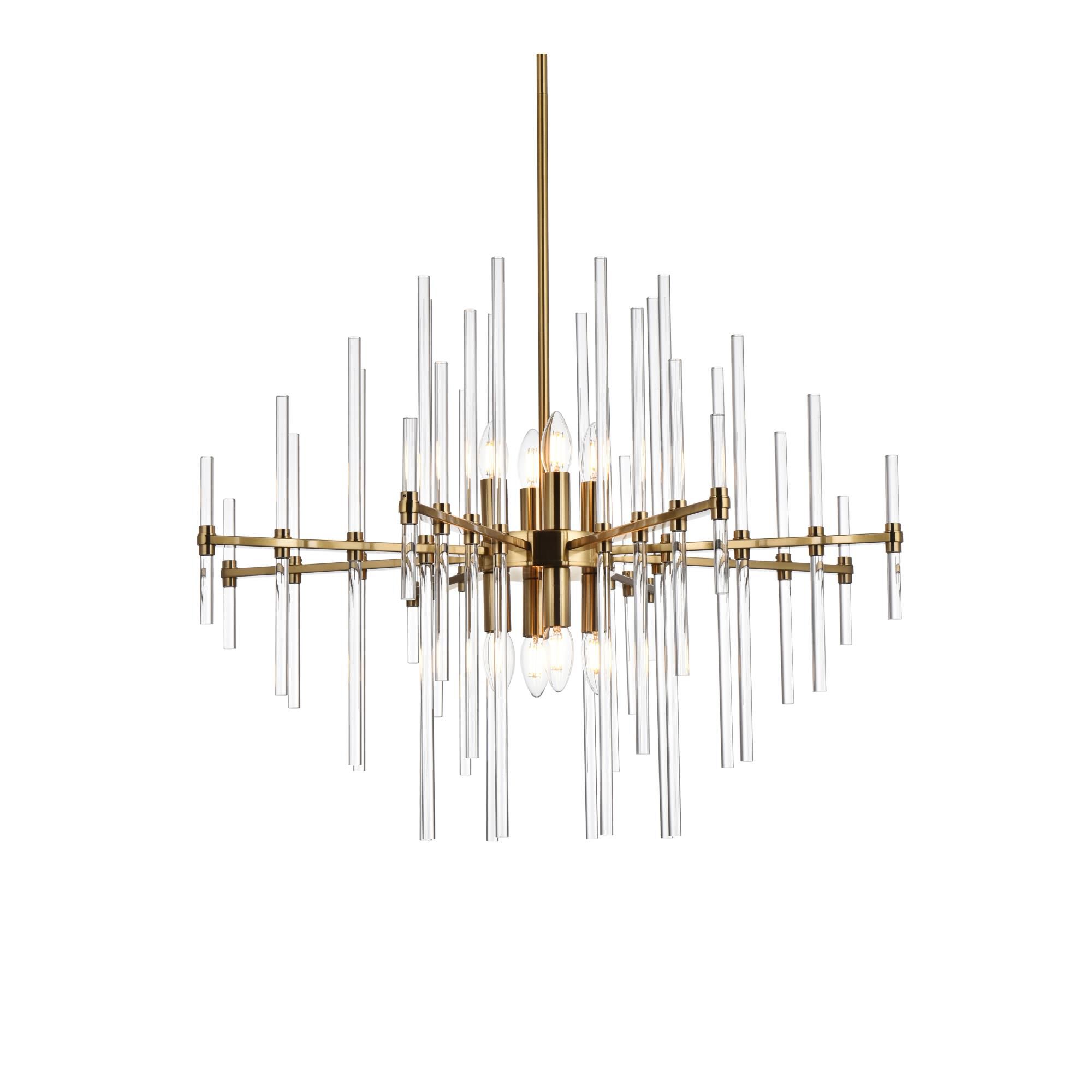 Sienna 31 Inch 8 Light Chandelier by Elegant Lighting