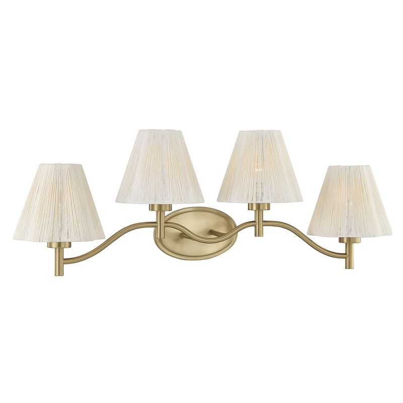 Breegan Jane Rosa 34 Inch 4 Light Bath Vanity Light by Savoy House