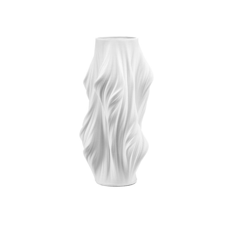 Yin Large White Vase Vase-Urn by Currey and Company