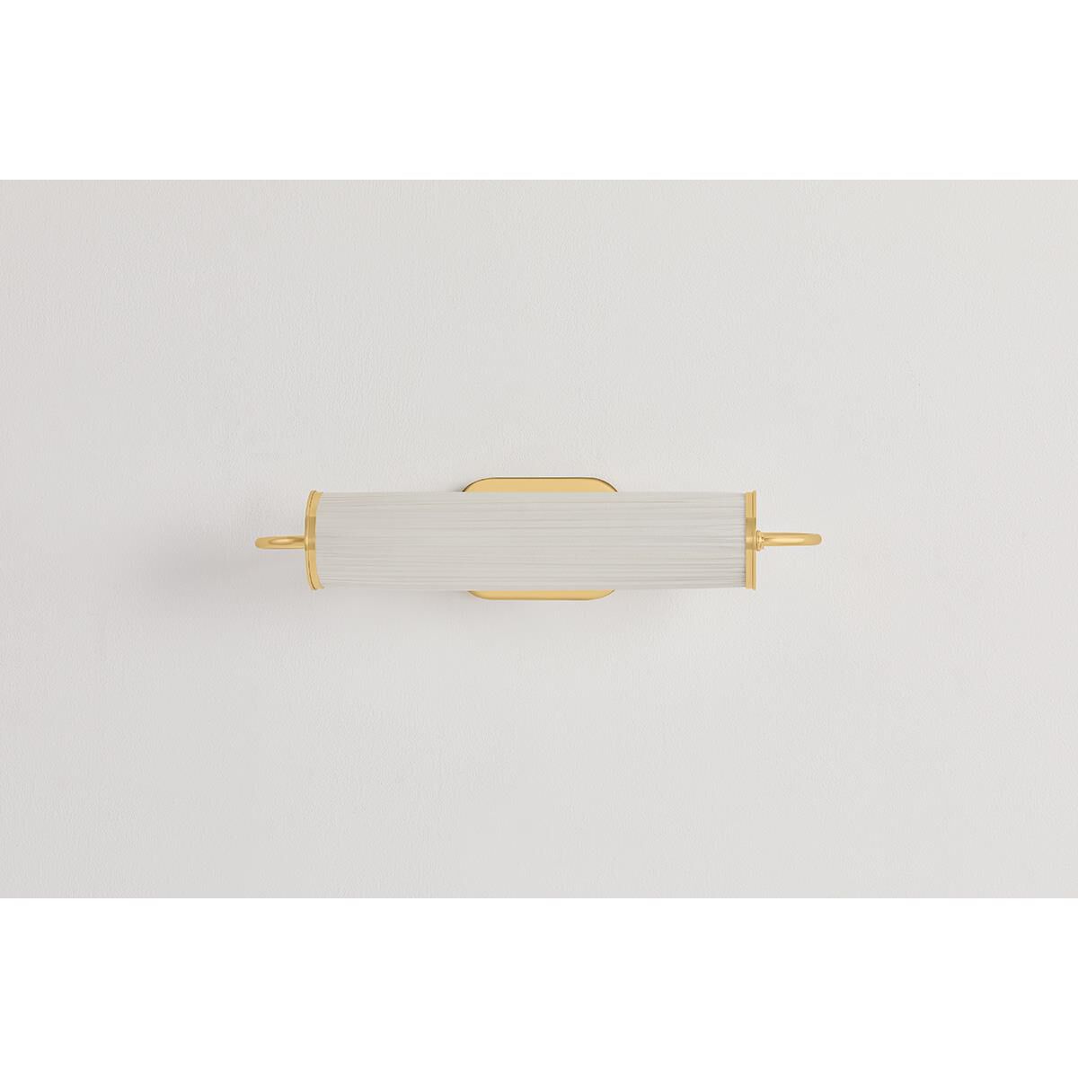 Shown in Aged Brass finish and Ivory Silk shade