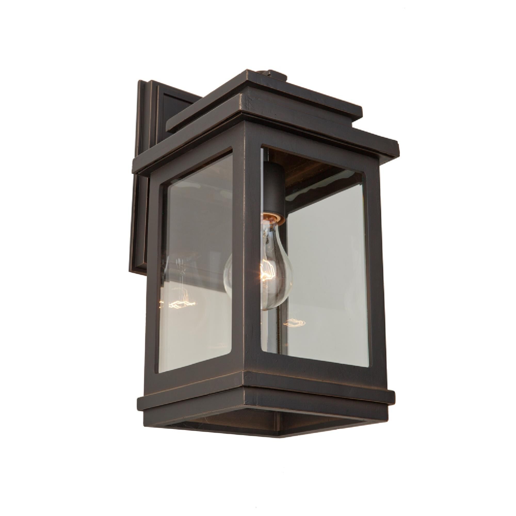 Shown in Oil Rubbed Bronze finish and Clear glass