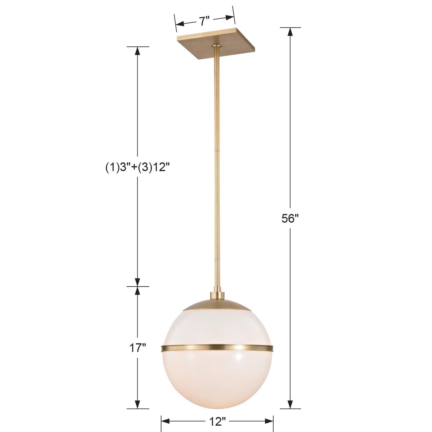 Shown in Aged Brass finish