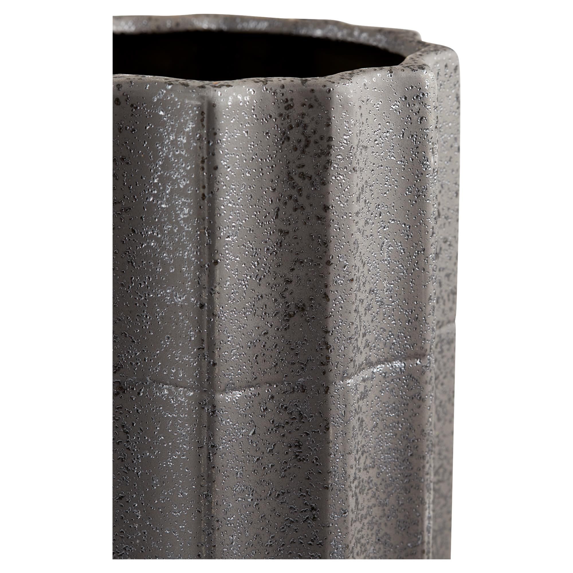 Brutalist Vase|Grey-MD Vase-Urn by Cyan Designs