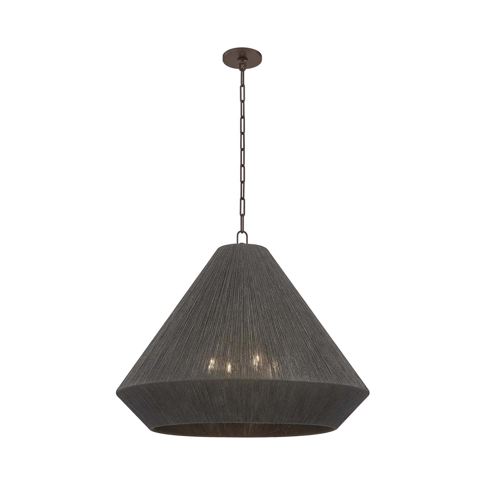 Shown in Bronze finish and Natural String shade