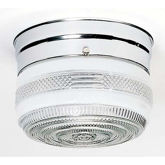 Shown in Polished Chrome finish and Small Crystal glass