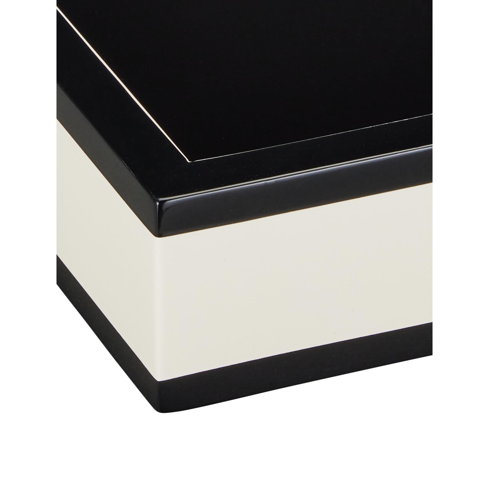 Shown in Ivory and Black finish