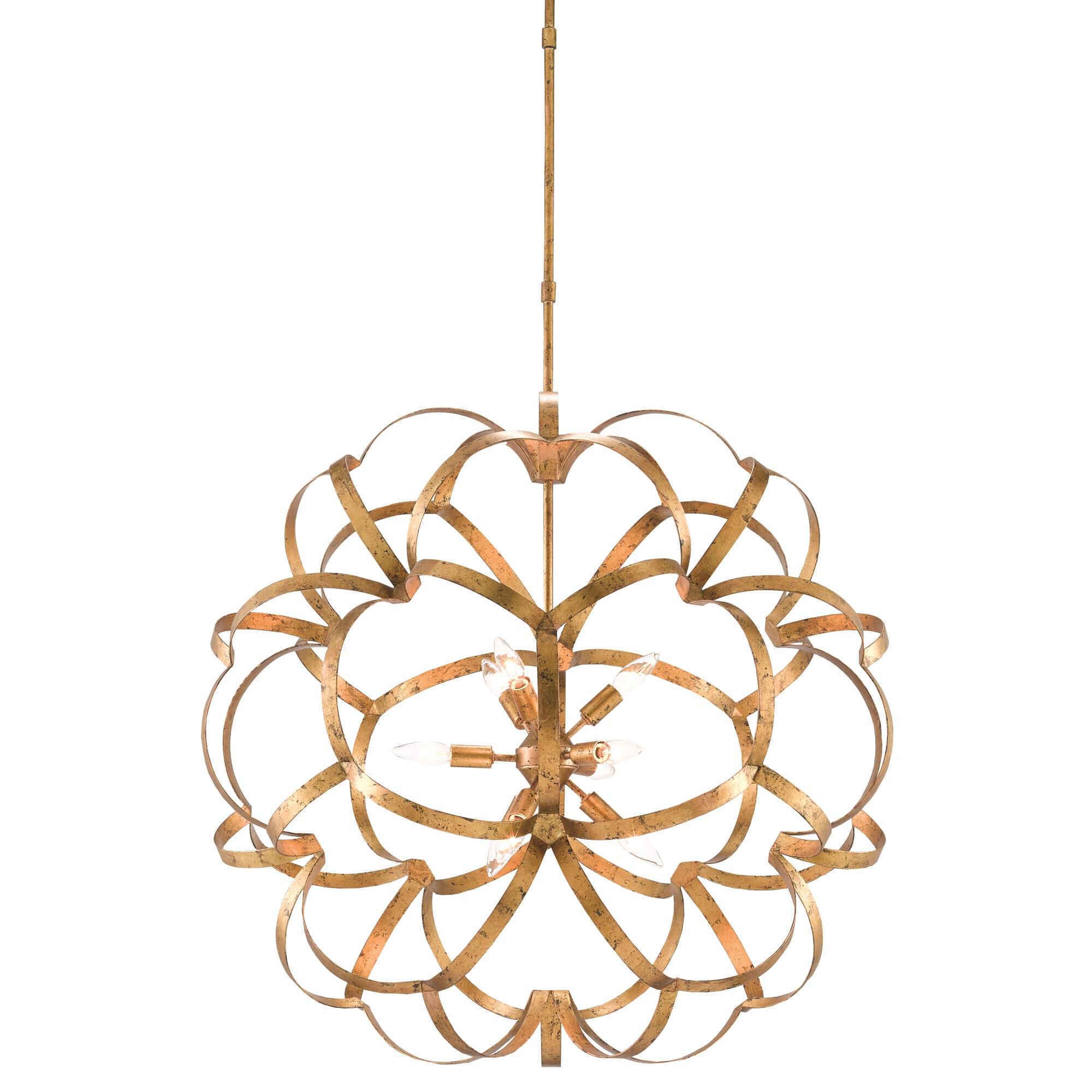 Sappho 33 Inch Large Pendant by Currey and Company