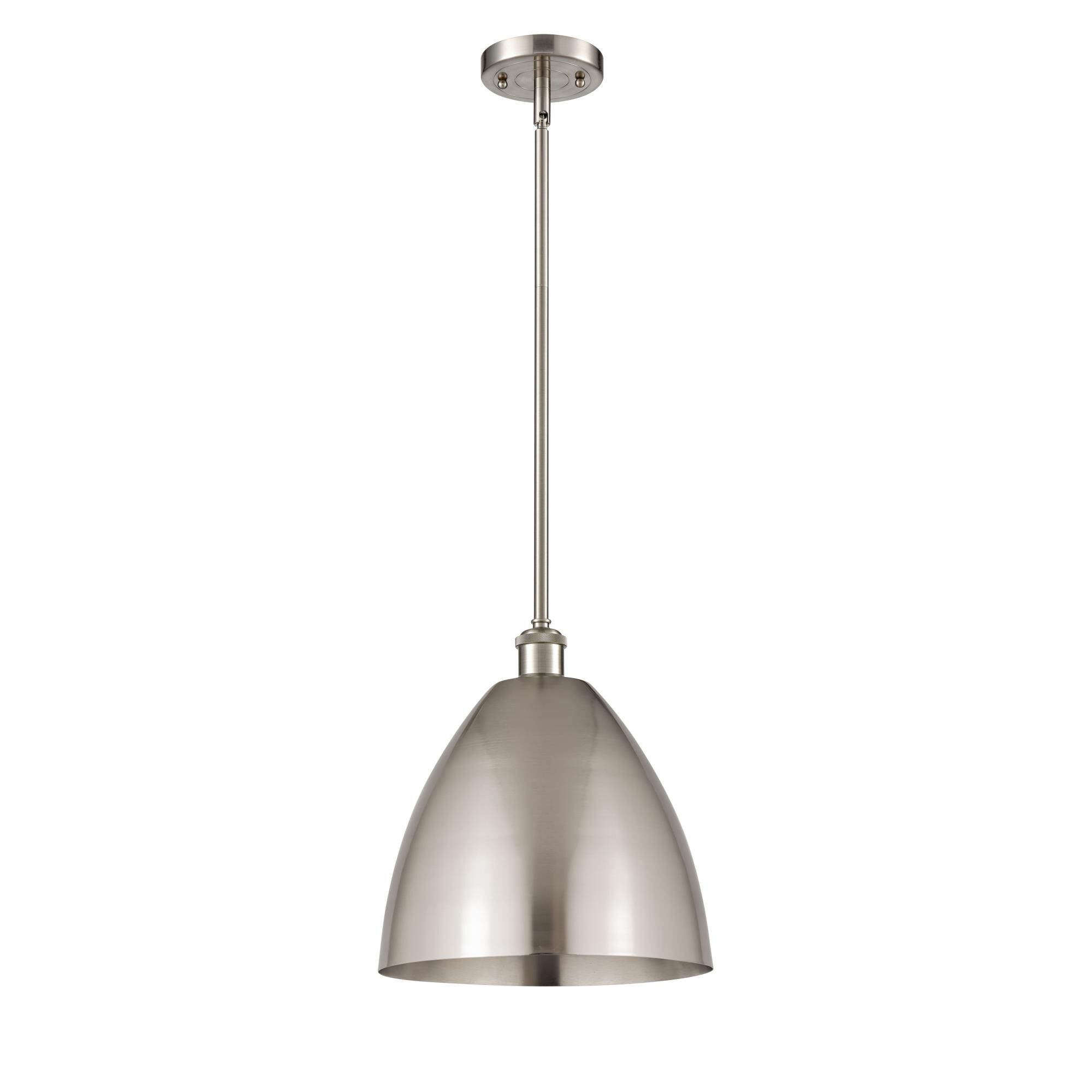 Shown in Brushed Satin Nickel finish and Brushed Satin Nickel Ballston Dome shade