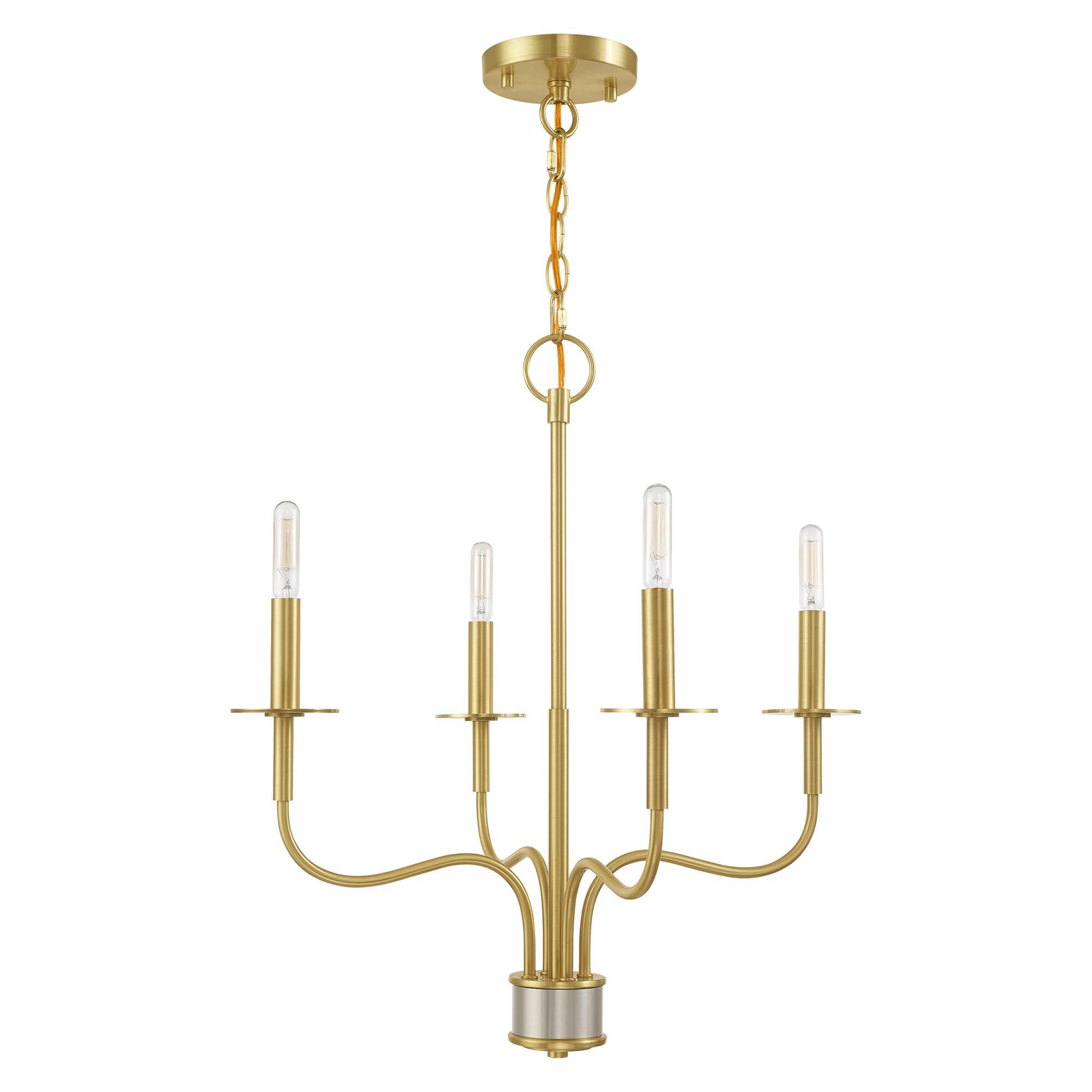Lisbon 4 Light Mini Chandelier by Livex Lighting