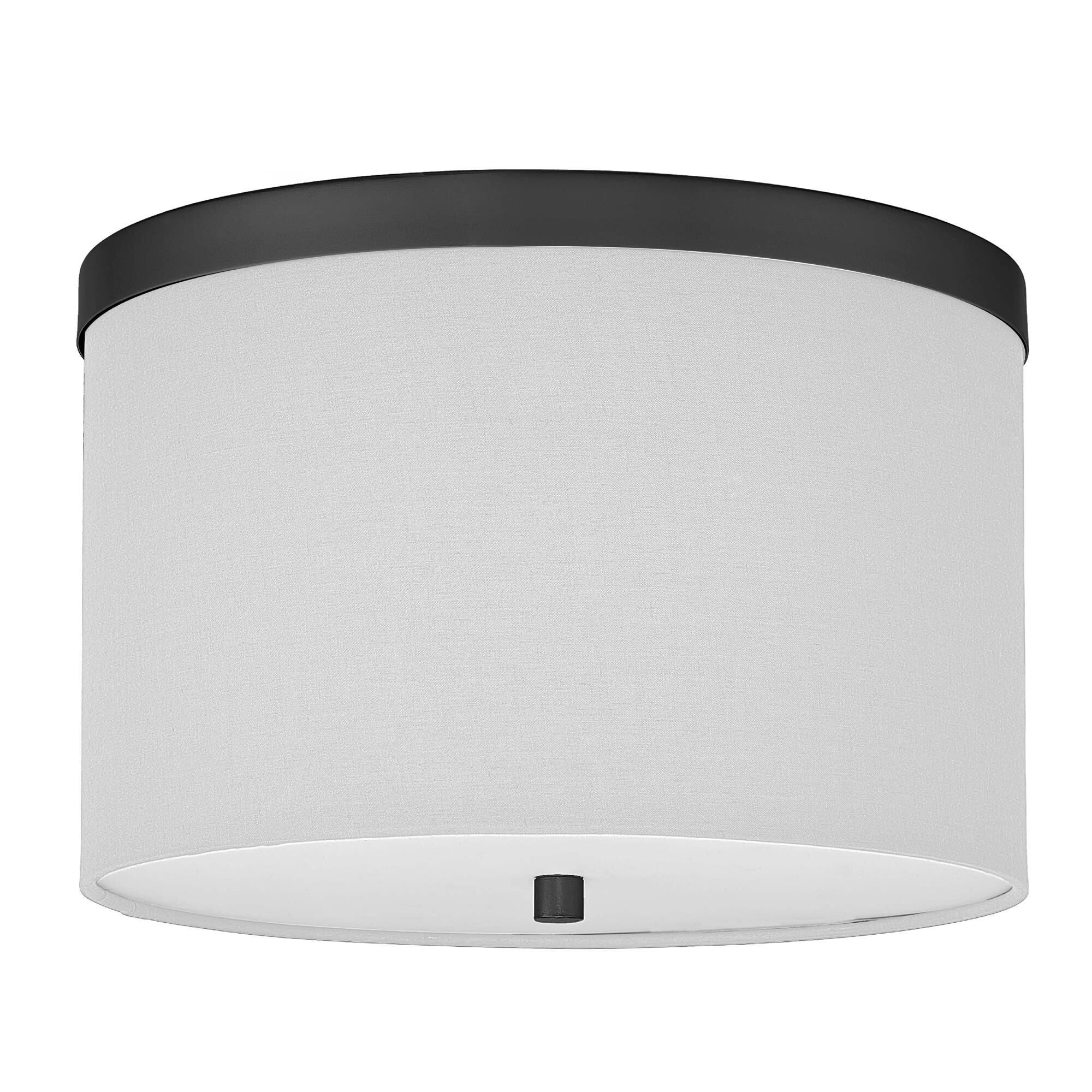 Shown in Matte Black finish and White shade