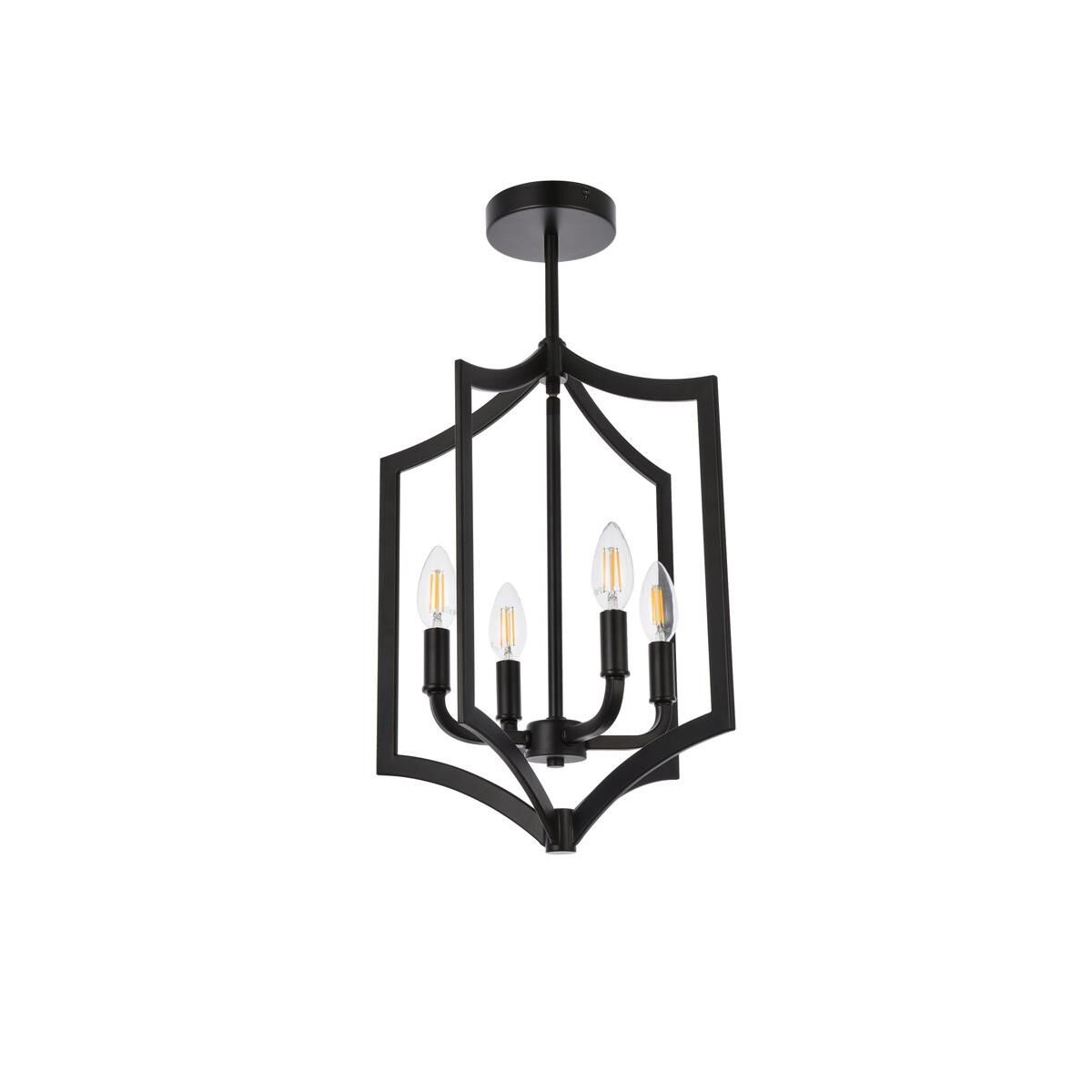 Kiera 14 Inch Cage Pendant by Elegant Lighting