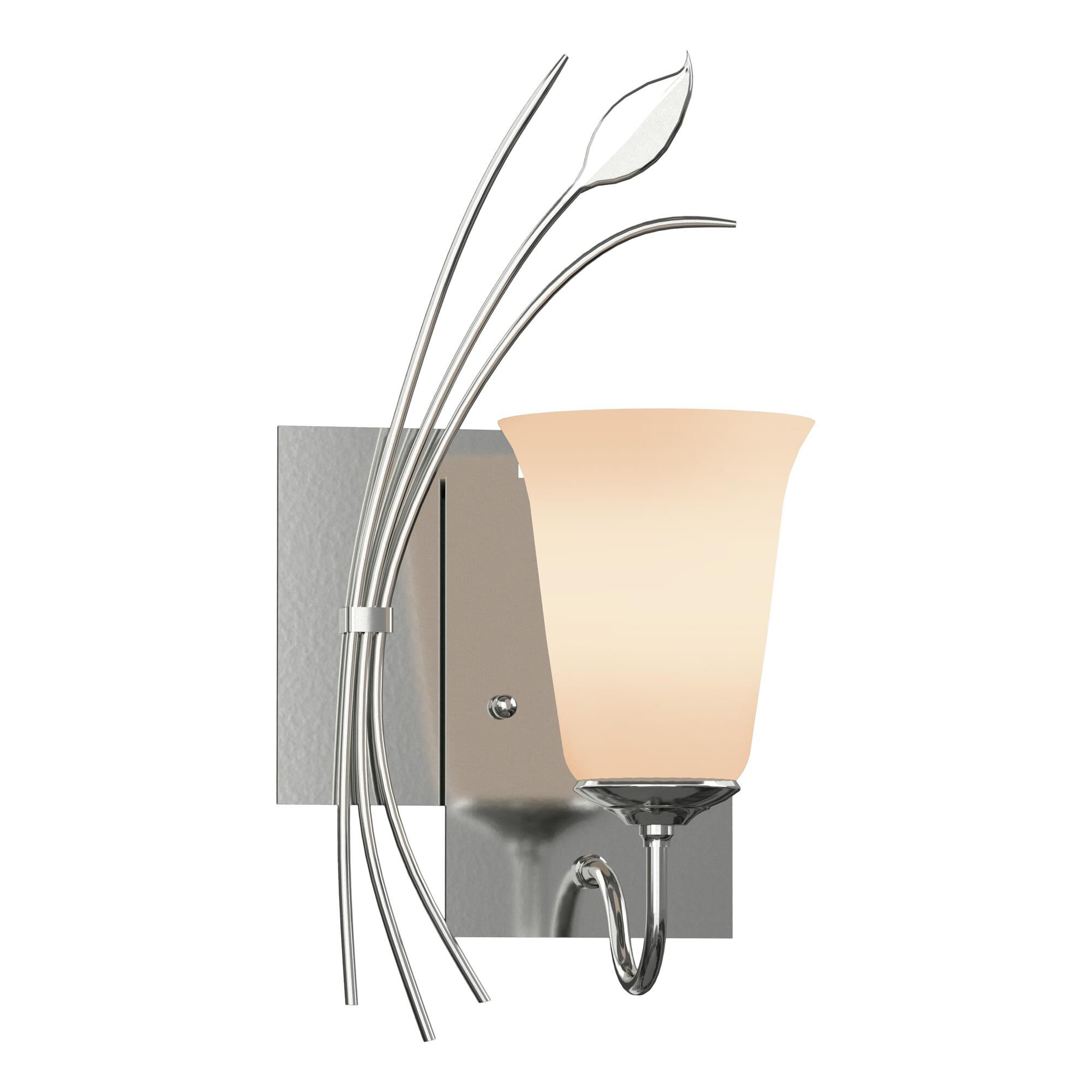 Shown in Sterling finish and Opal glass and Left Orientation accent