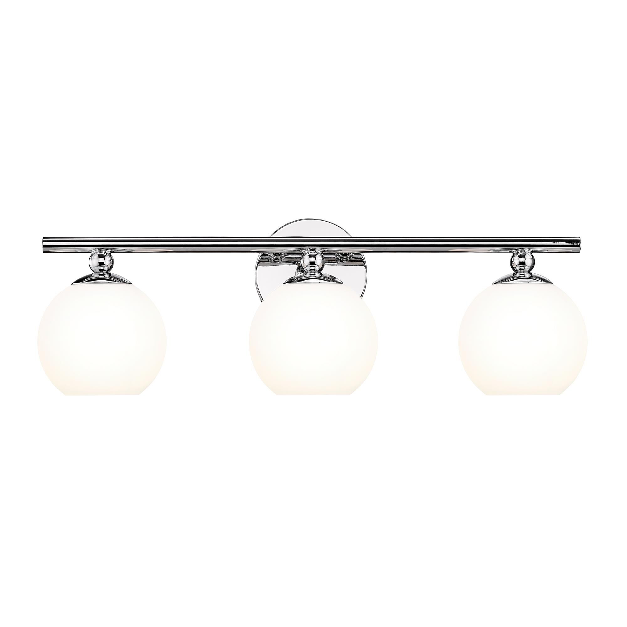 Shown in Brushed Nickel finish and Opal Etched glass