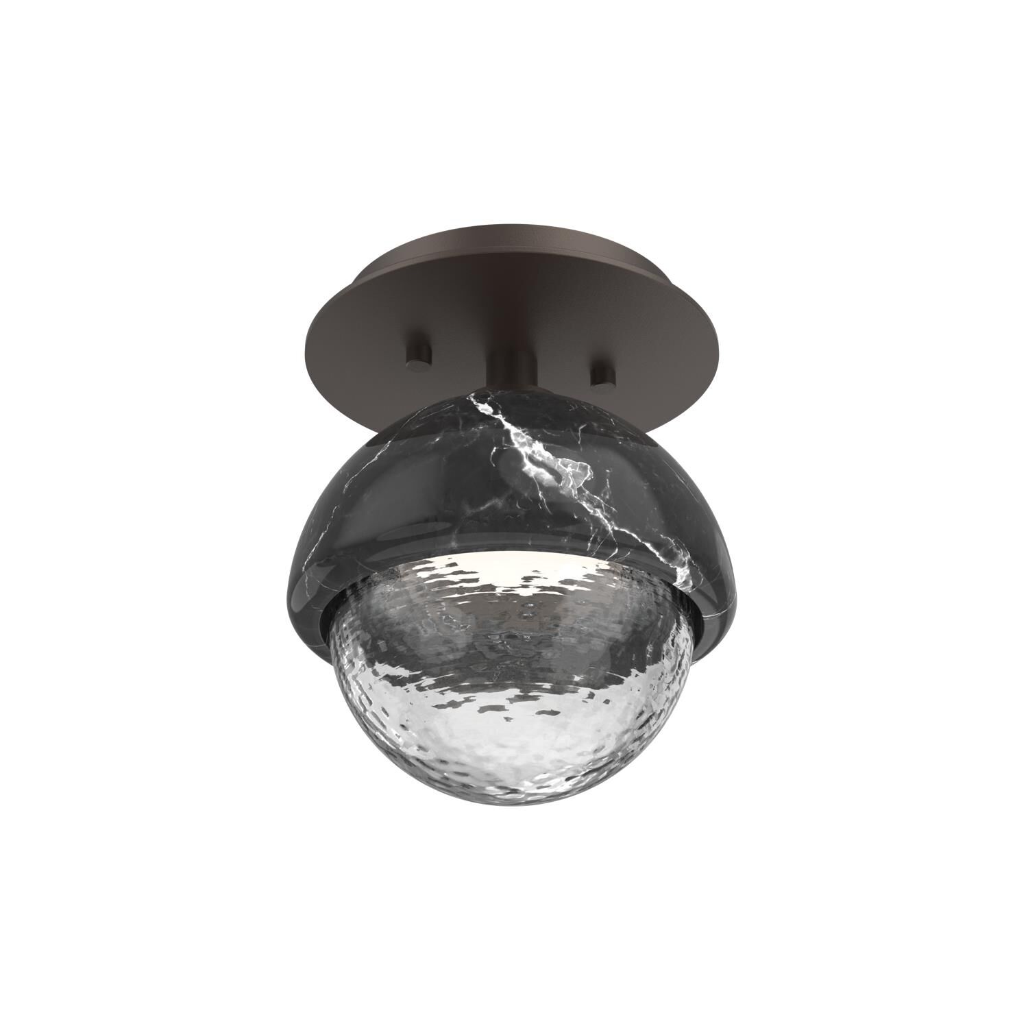 Levi Wilson Cabochon 6 Inch Flush Mount by Hammerton Studio
