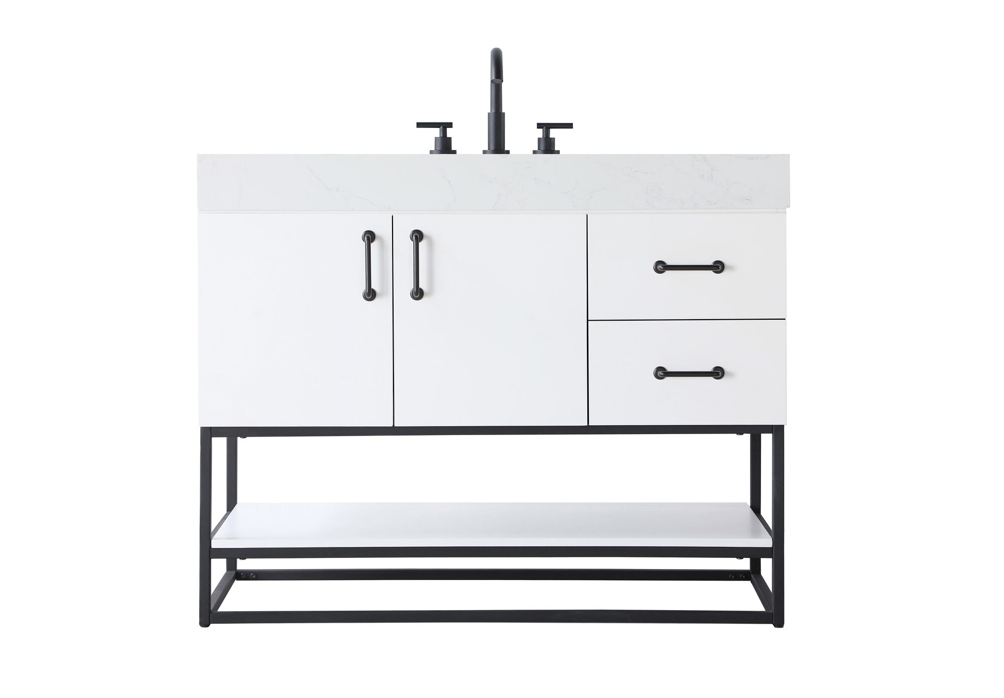 Shown in White finish