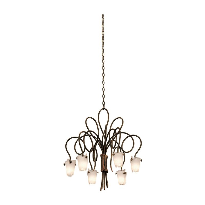 Tribecca 25 Inch 6 Light Chandelier by Kalco Lighting