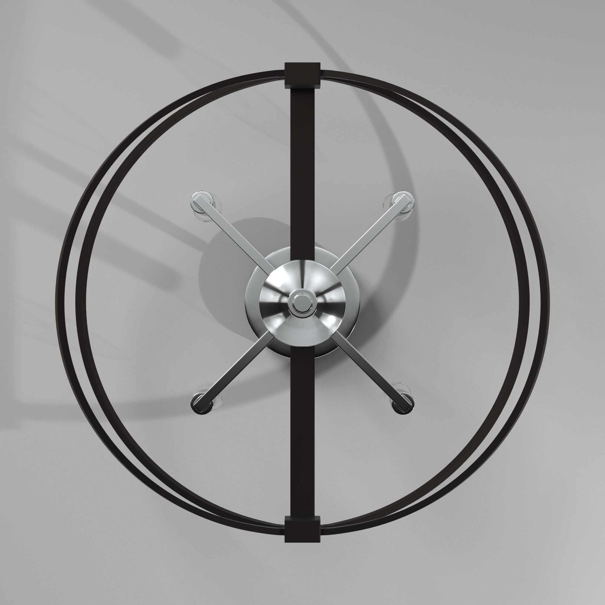 Shown in Polished Chrome - Matte Black finish