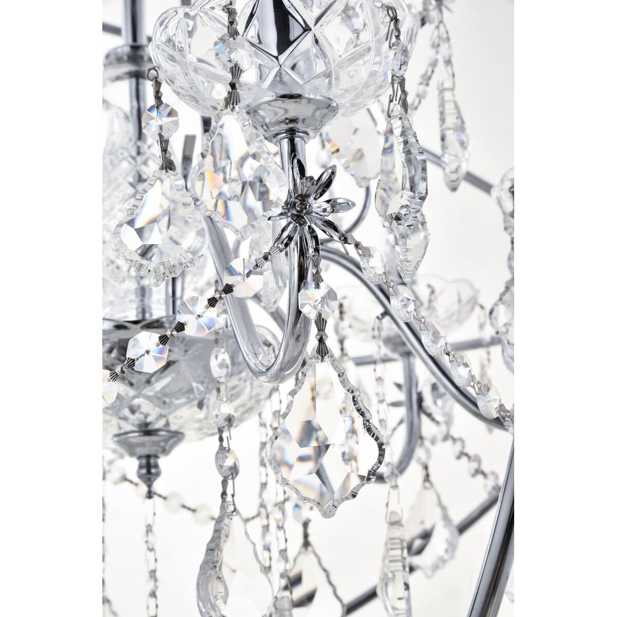 Shown in Chrome finish and Clear Royal Cut crystal