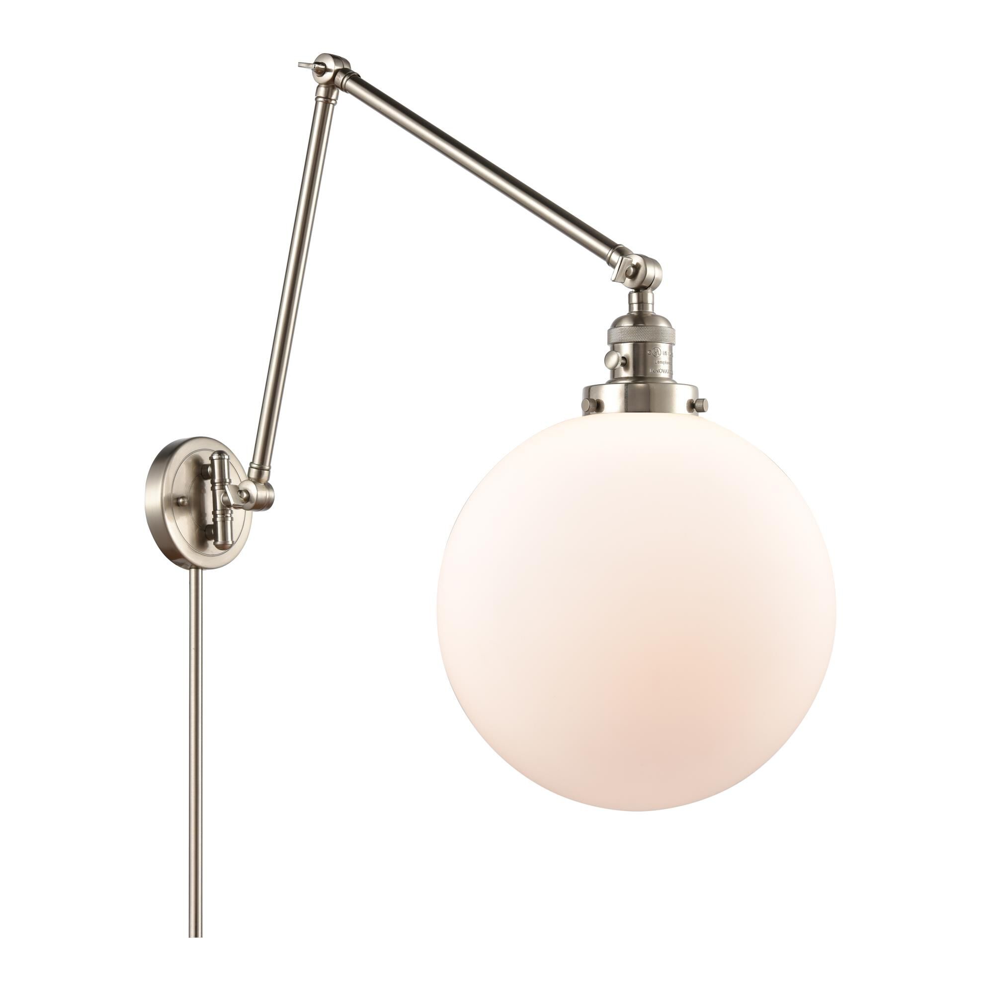 Bruno Marashlian Xx-Large Beacon Wall Swing Lamp by Innovations Lighting