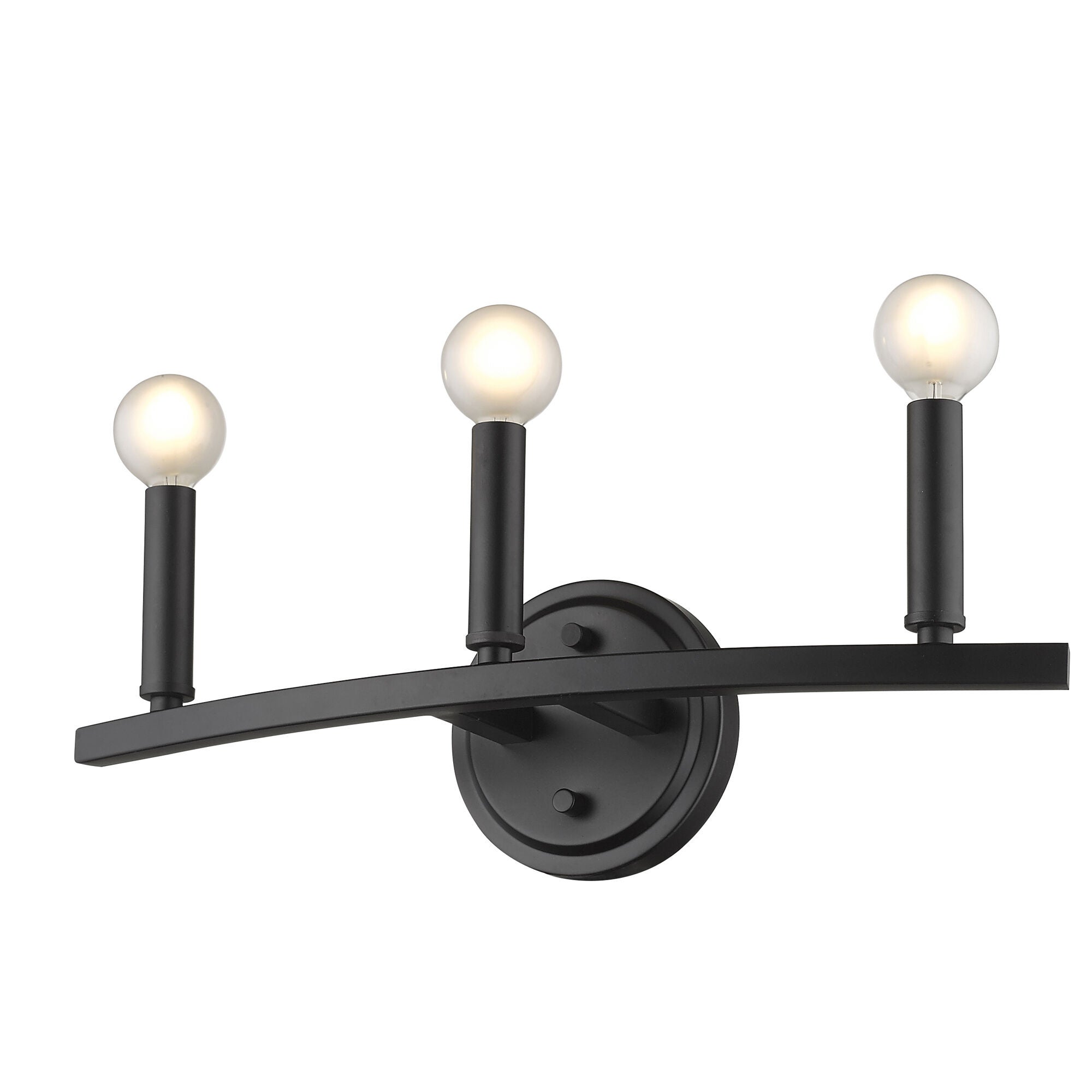 Shown in Matte Black finish and -- glass and -- shade
