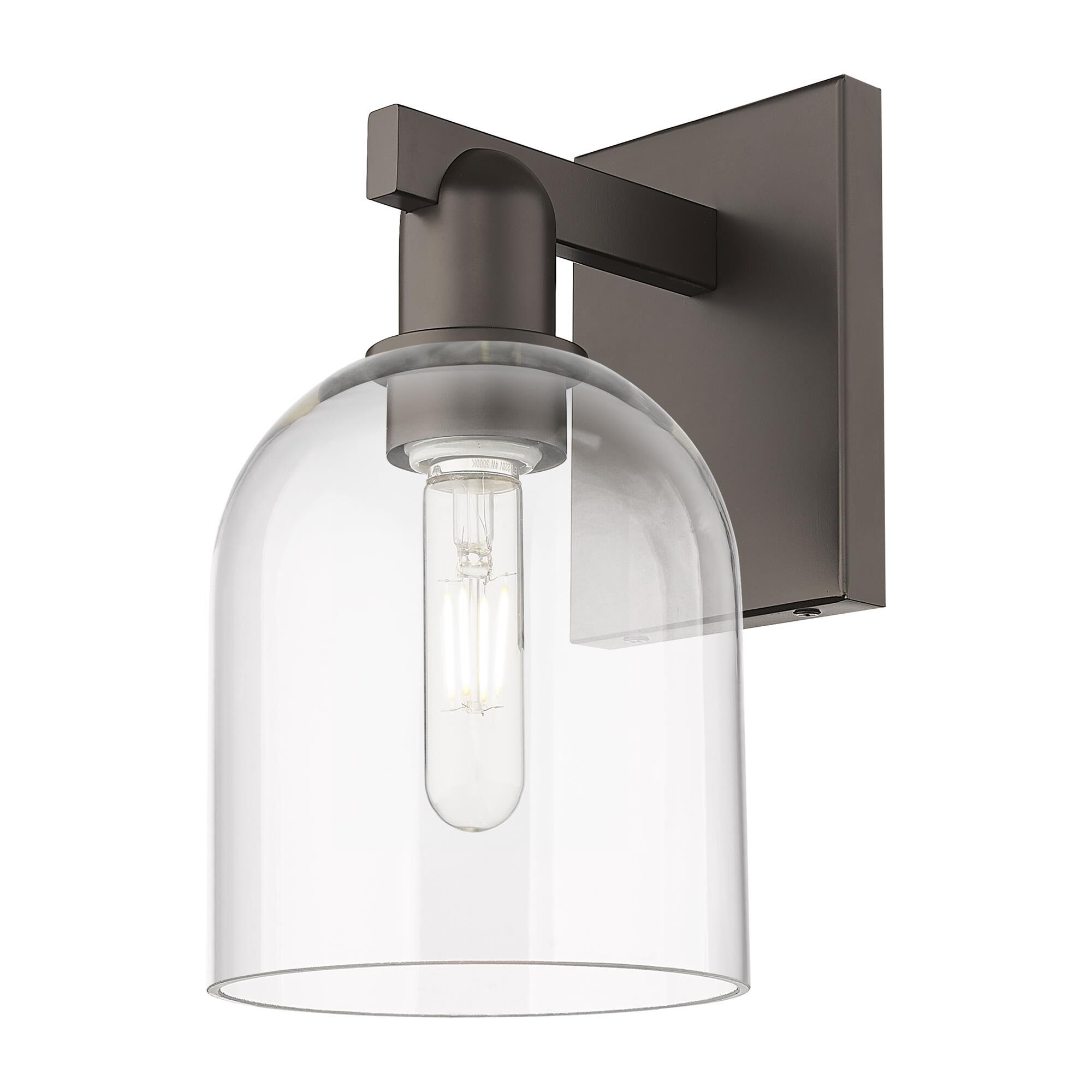Shown in Oil Rubbed Bronze finish and Clear glass
