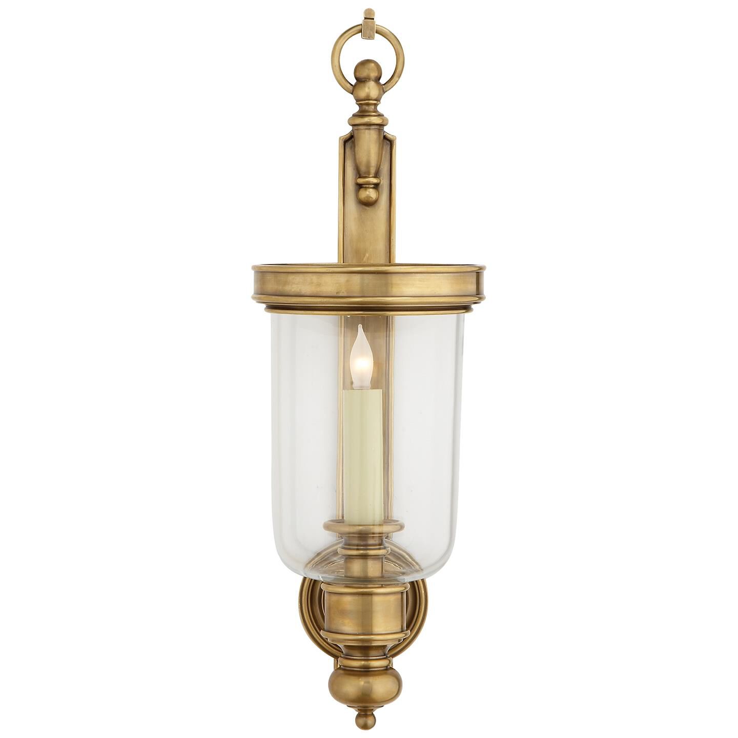 Visual Comfort Signature Collection Chapman & Myers Georgian Hurricane 22 Inch Wall Sconce