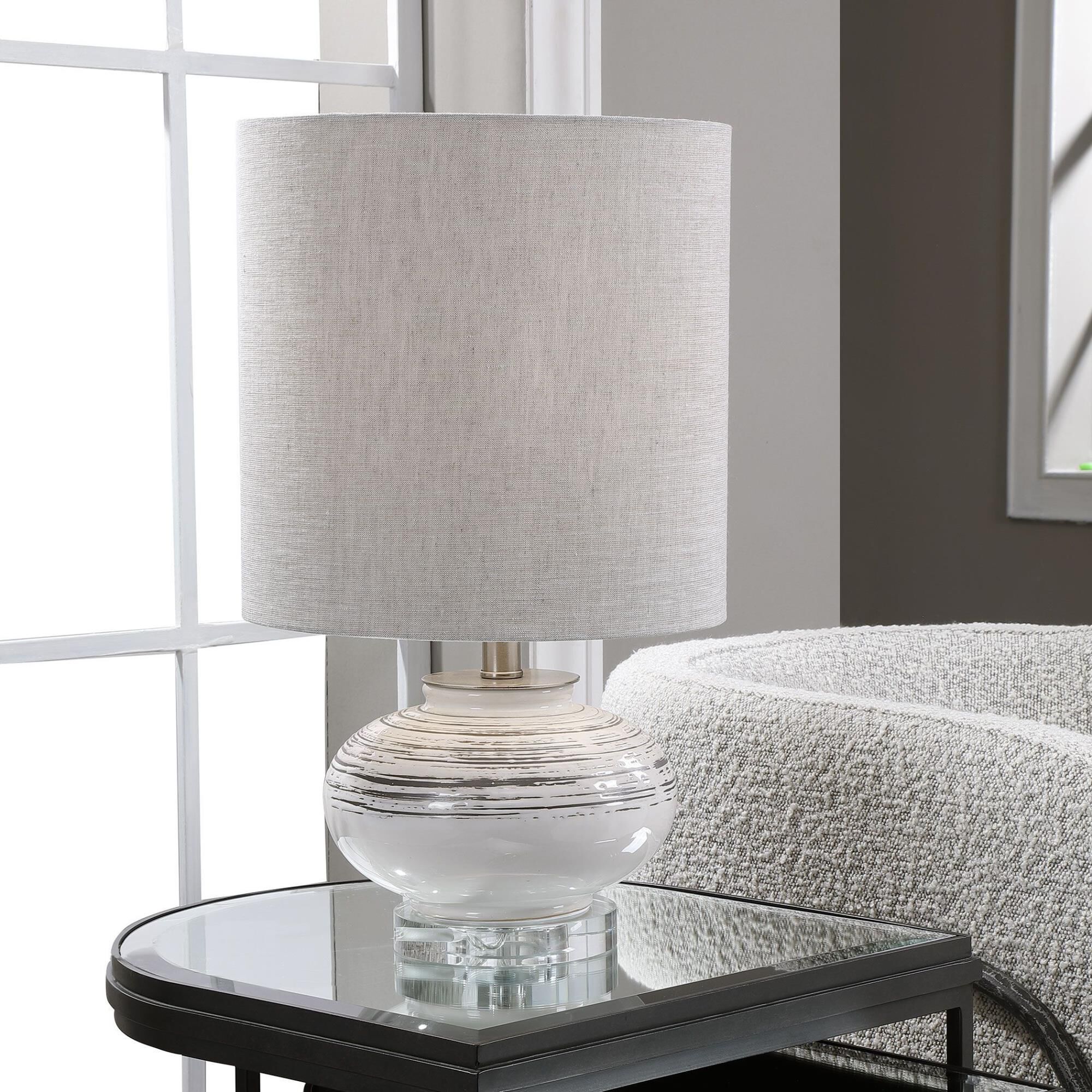 Lenta Off-White Accent Lamp by Uttermost