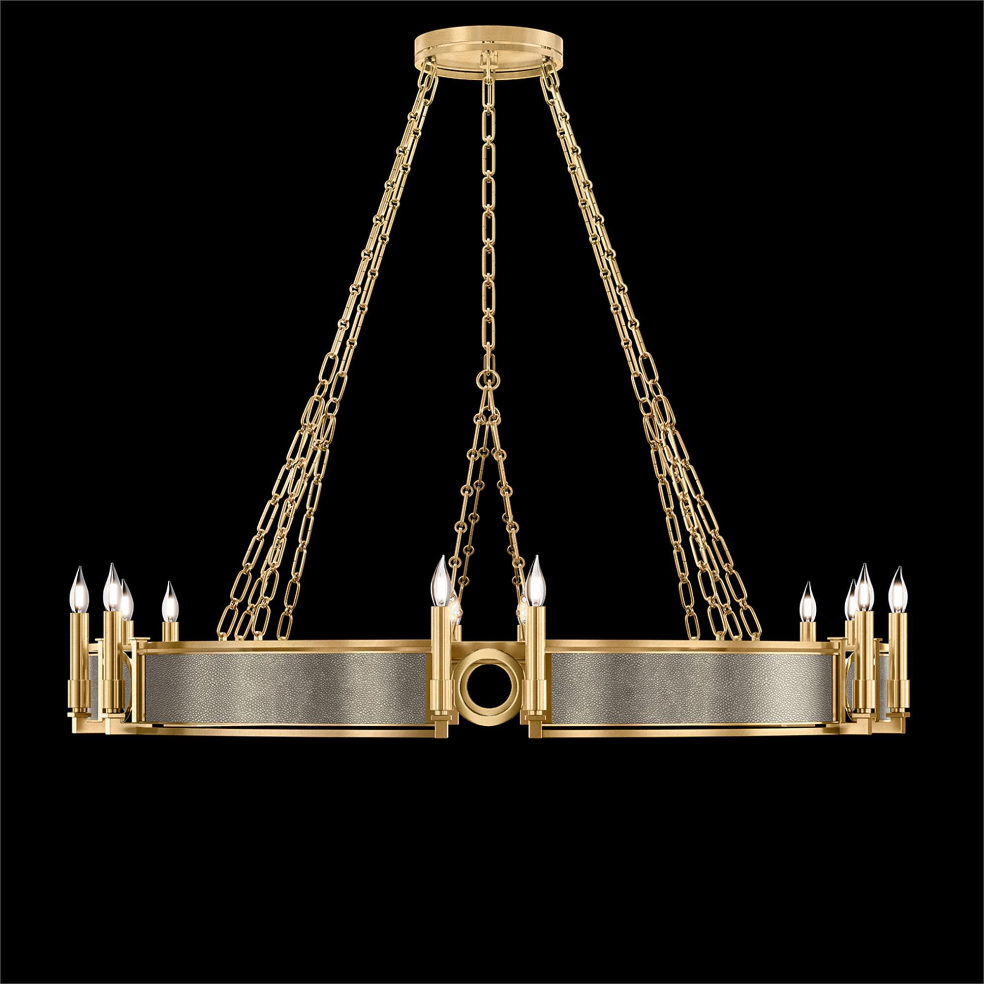 Shown in Gold Leaf and Brass  finish and Coco accent