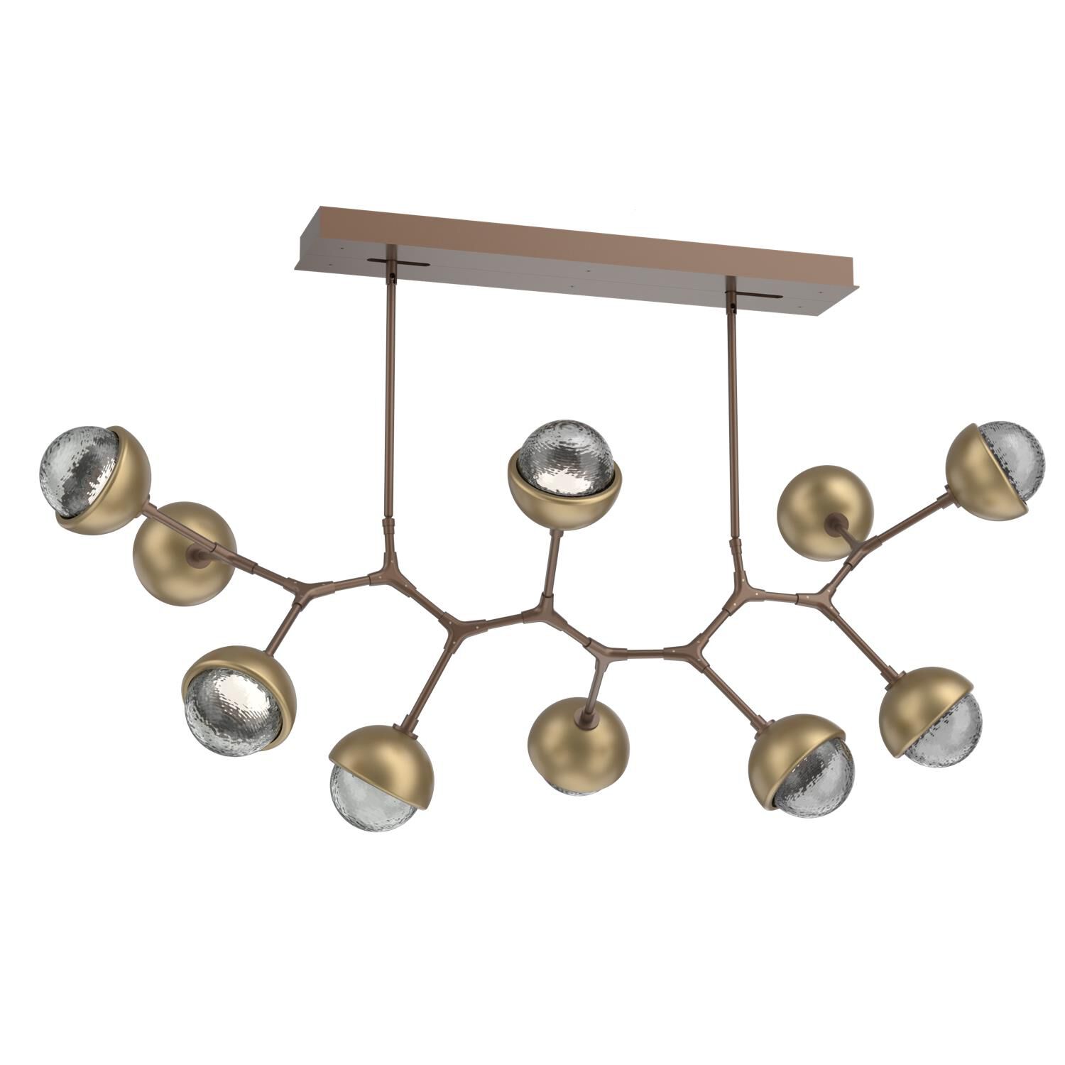 Levi Wilson Cabochon 56 Inch Linear Suspension Light by Hammerton Studio