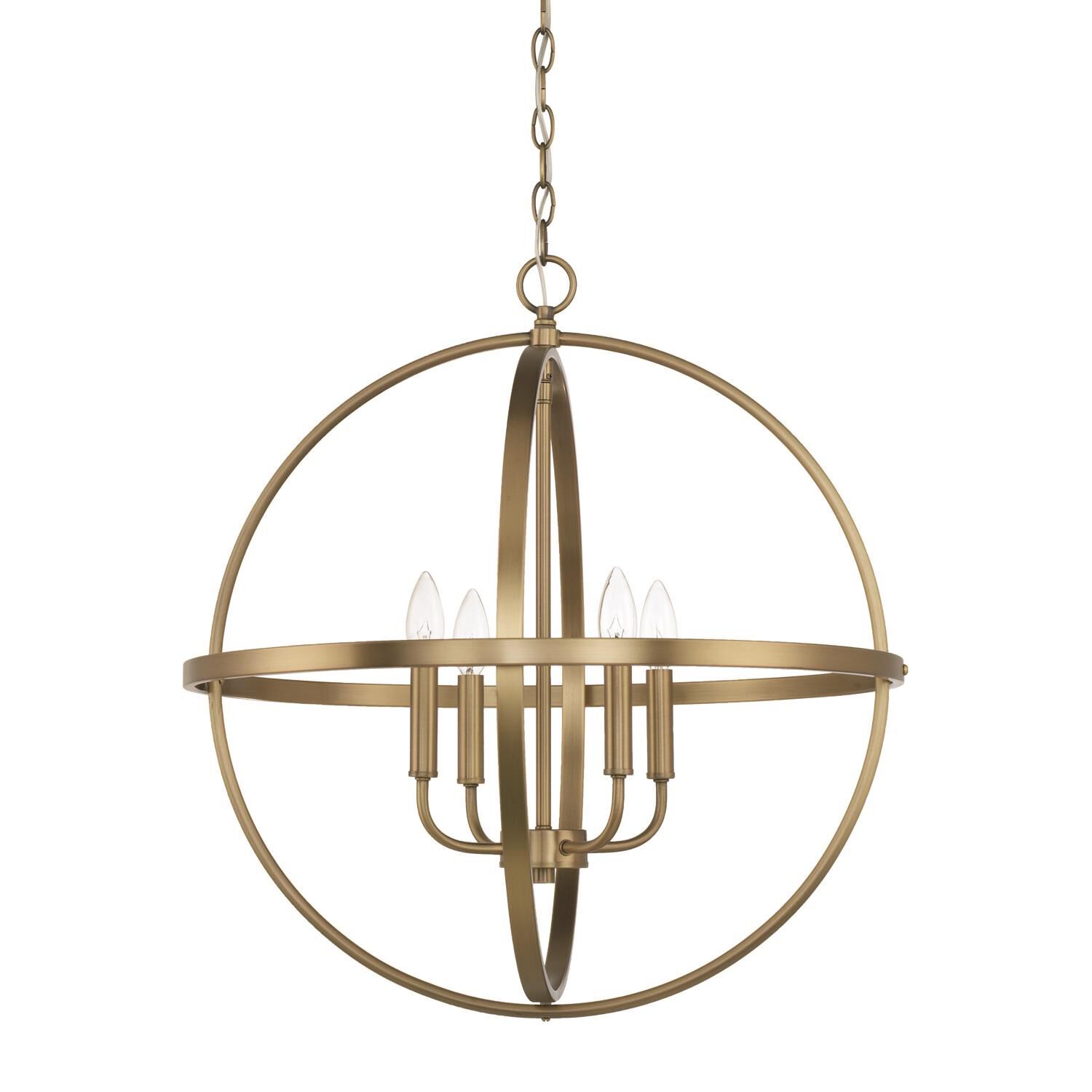 23 Inch 4 Light Chandelier by Homeplace by Capital Lighting Fixture Company - Clearance
