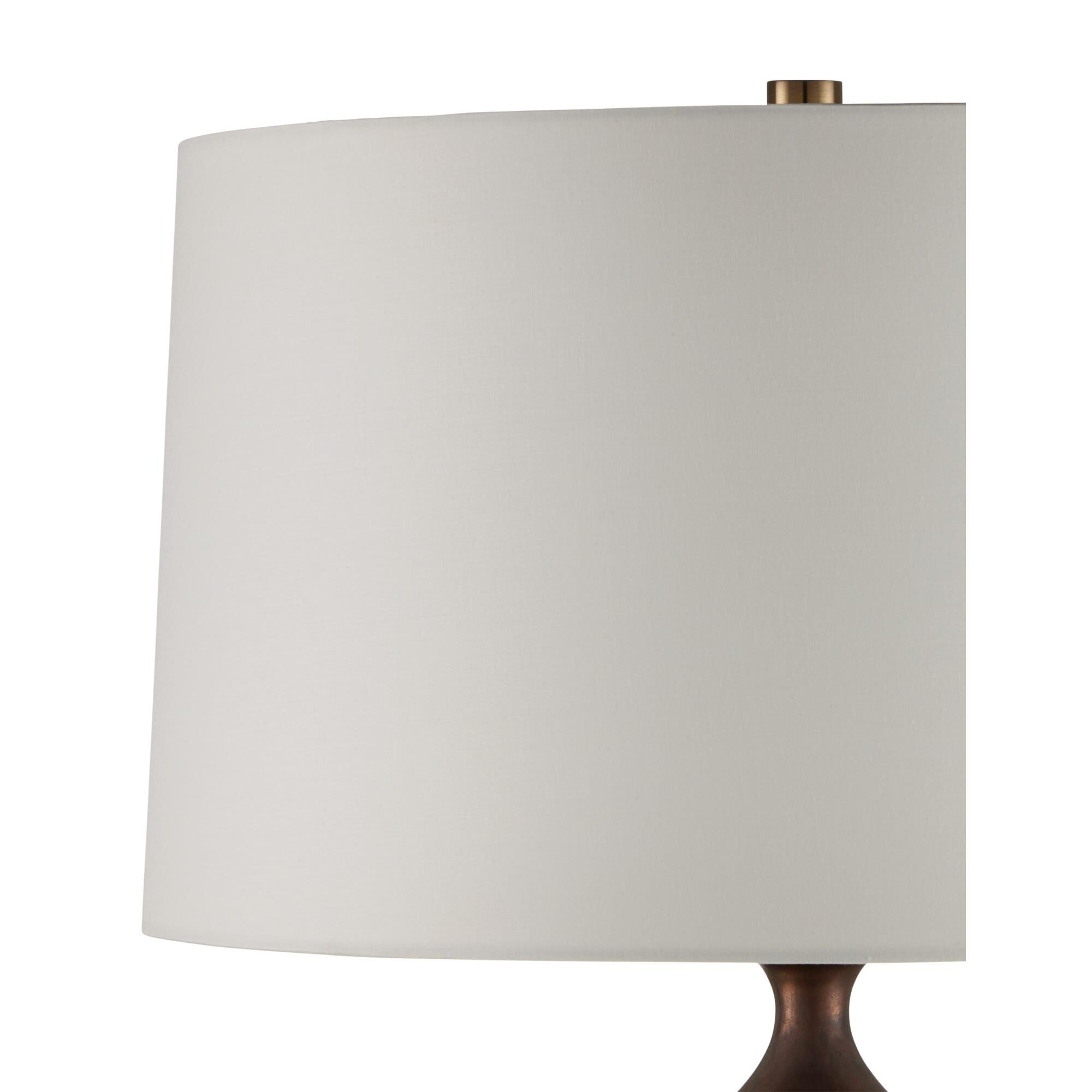 Shown in Dark Green, Copper finish and Egg Shell Cotton Linen shade