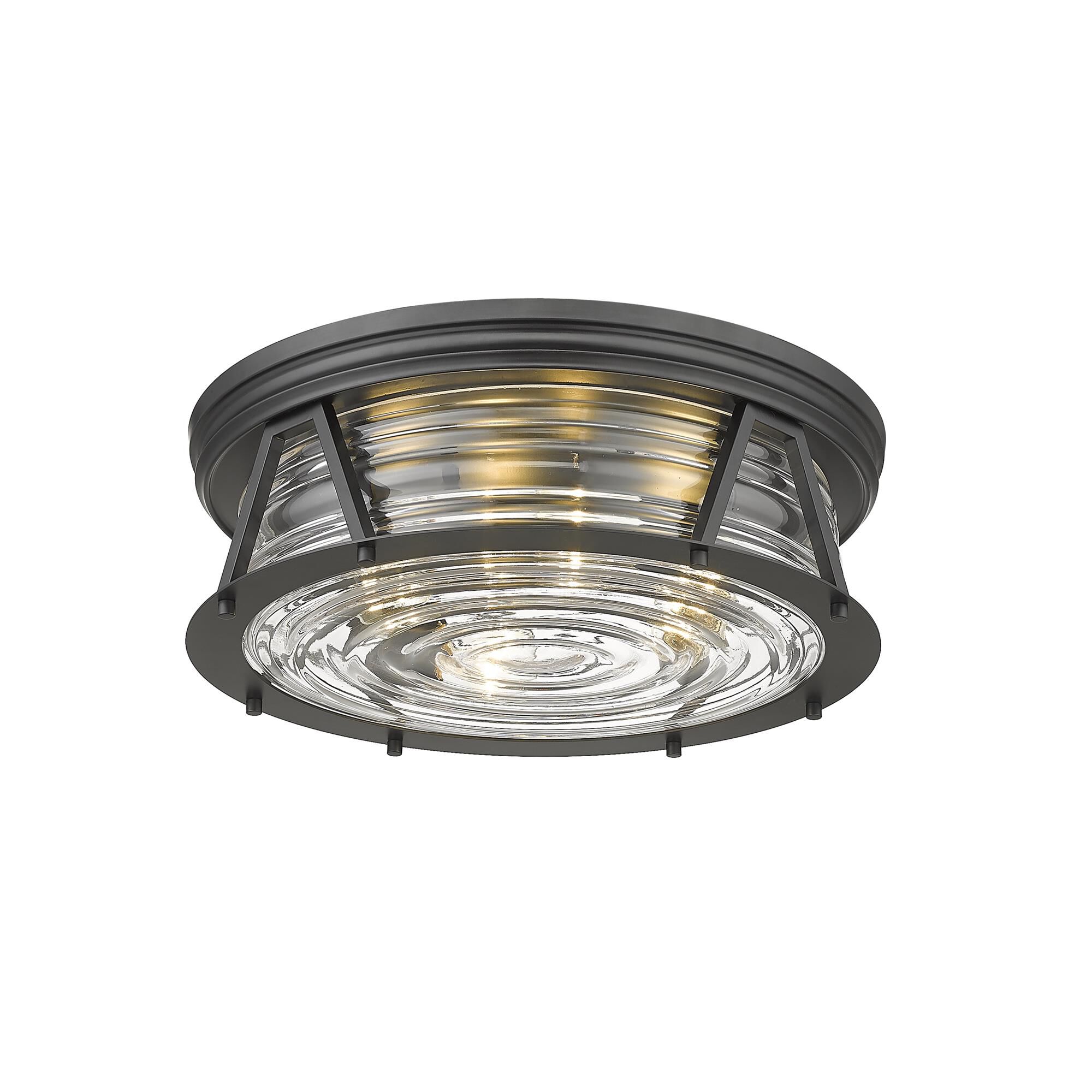 Shown in Matte Black finish and Glass shade