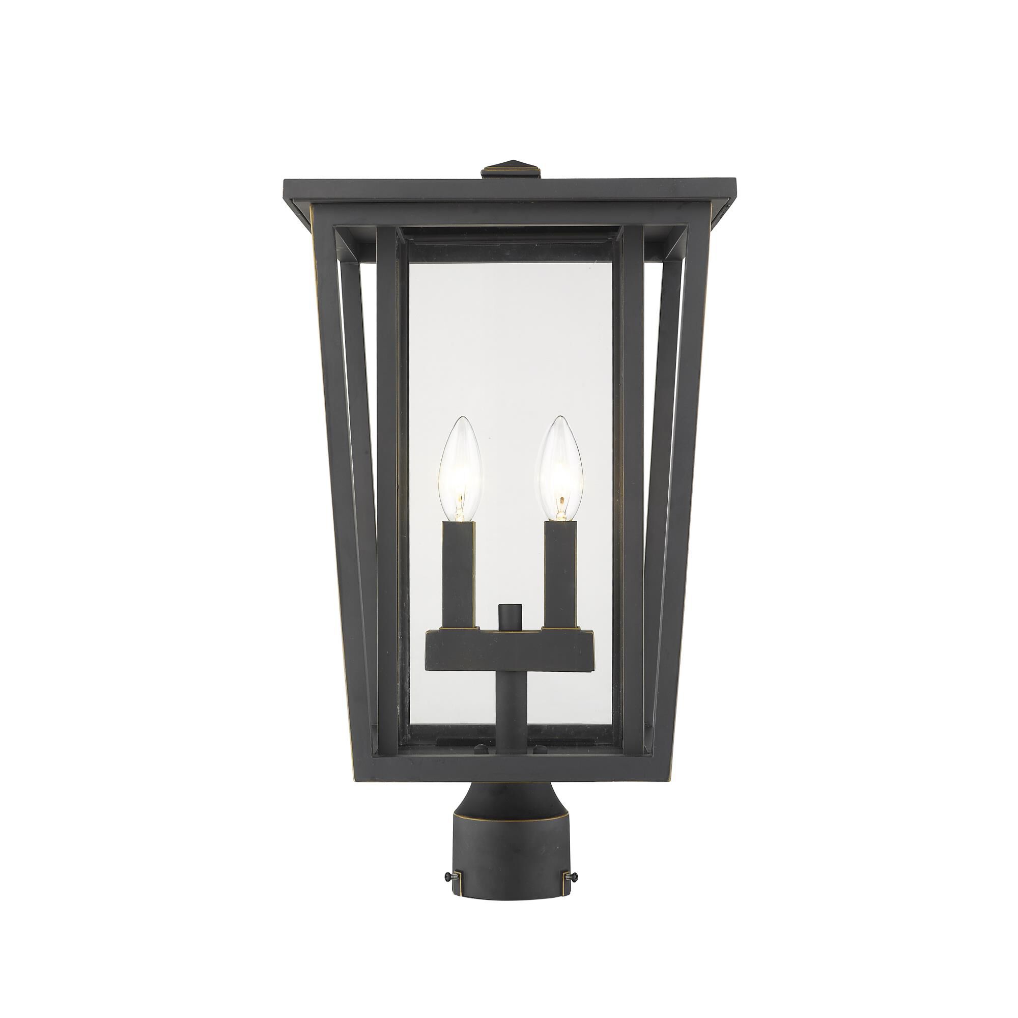 Seoul 19 Inch Tall 2 Light Outdoor Post Lamp by Z-Lite