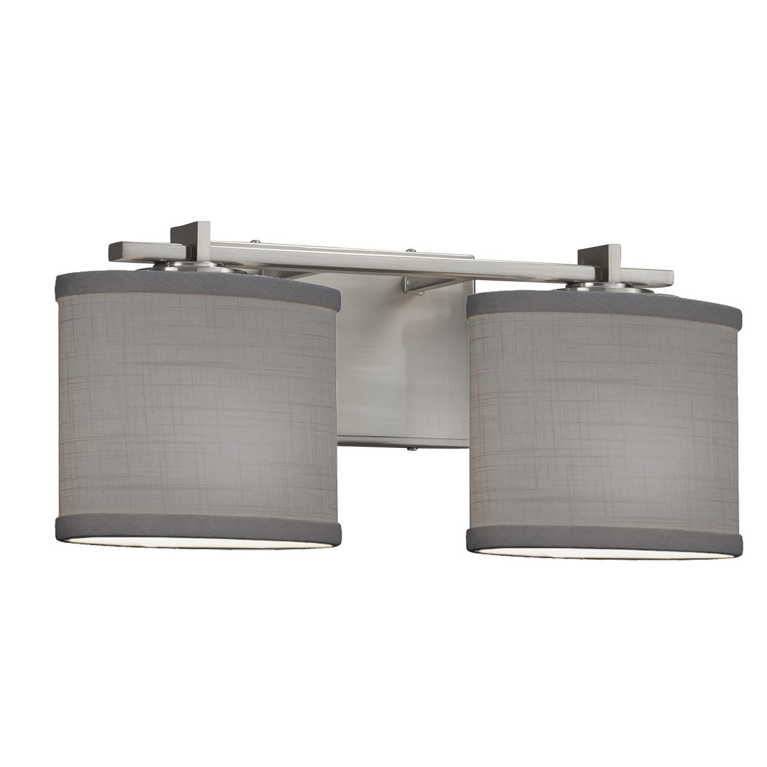 Textile 16 Inch 2 Light Bath Vanity Light by Justice Design Group